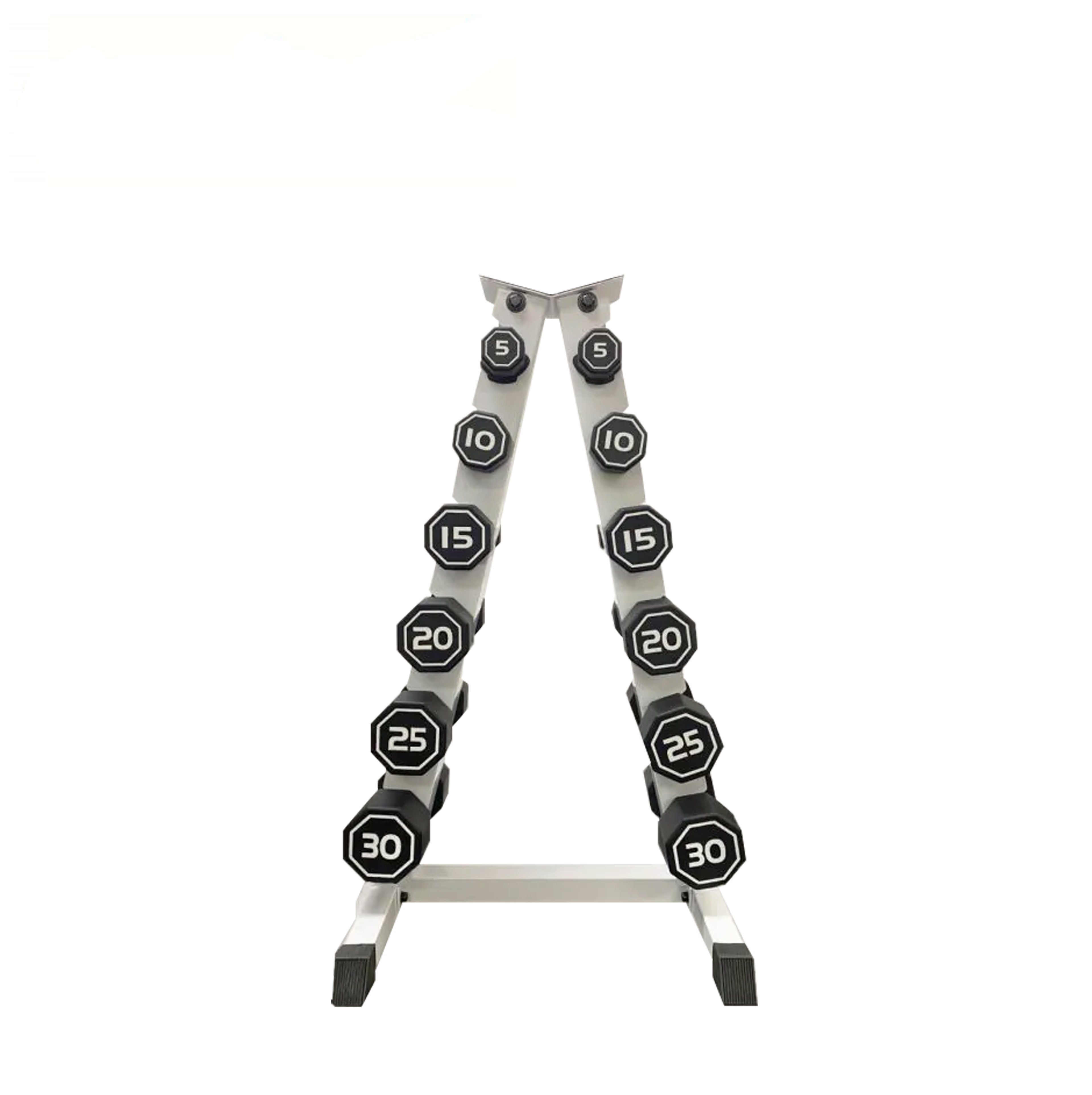 Rubber Coated Octagon Shaped Dumbbells