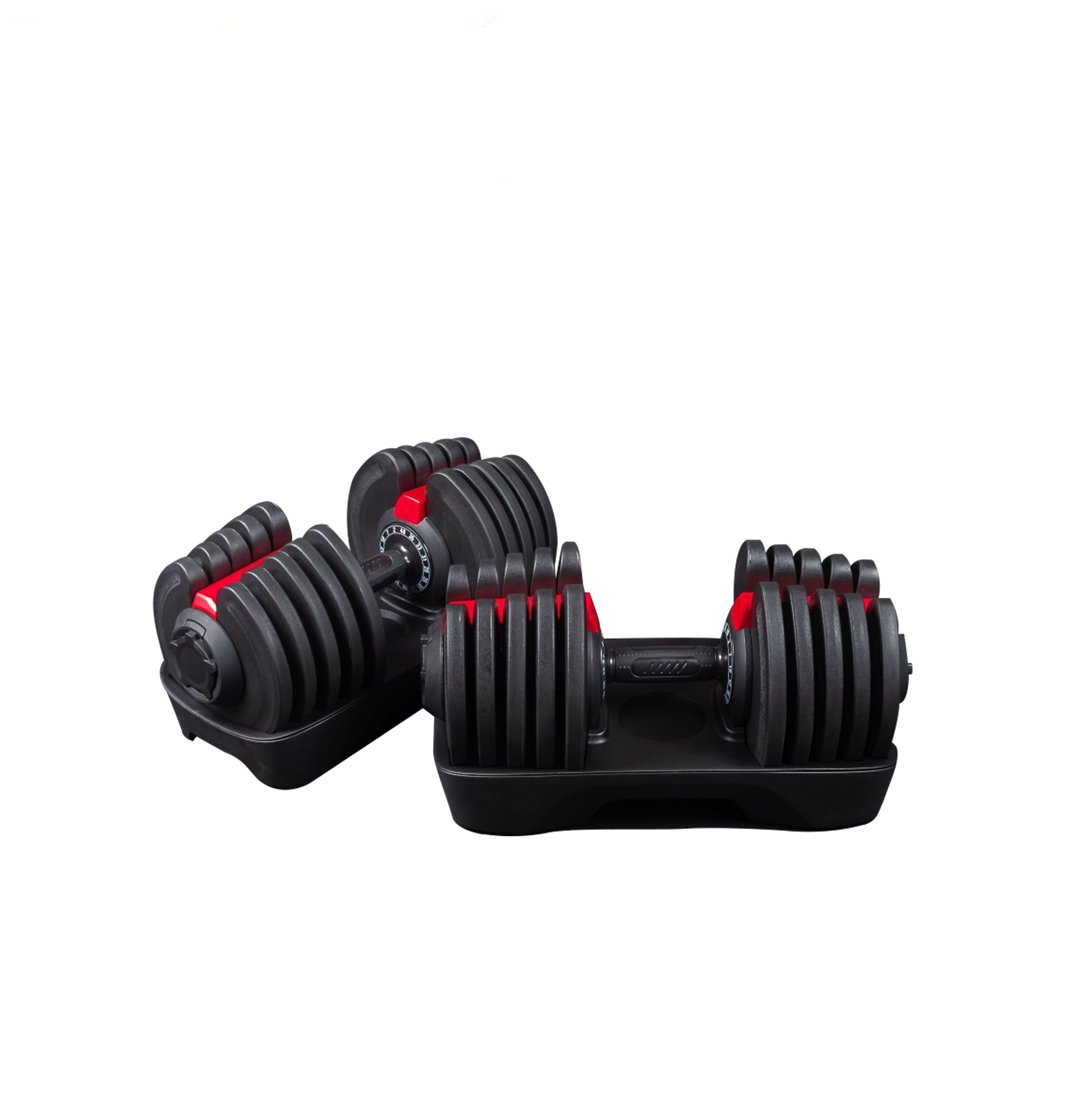 BEAD005 Elite Adjustable Dumbbells 2-40kg Red (pair)