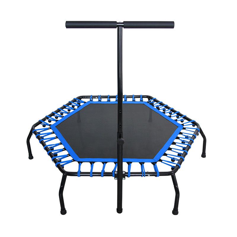 WTF040 Bent Legs Fitness Exercise Rebounder Mini Trampoline for Adults 50inch Indoor Equipment Gymnastics Trampoline Kdis
