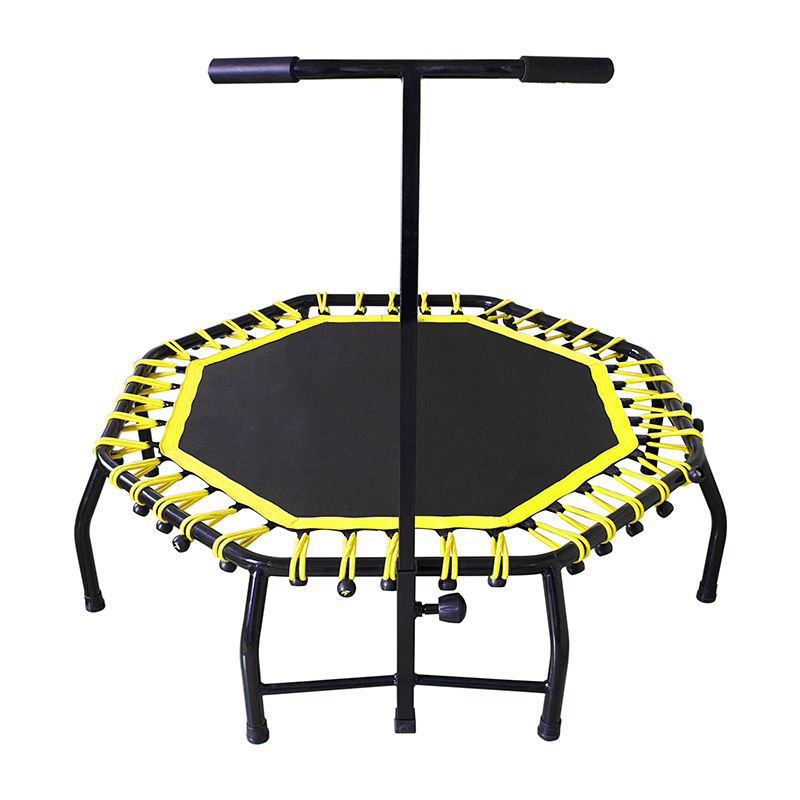 WTF036 High Quality Gym Hexagonal Fitness Mini Yellow Sports Trampoline for Kids or Adults