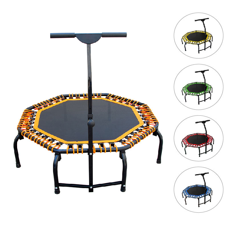 WTF005 2026 New Indoor Home Fitness Durable Trampoline for Adults Exercise Sport Cheap Trampoline Fitness with Handle