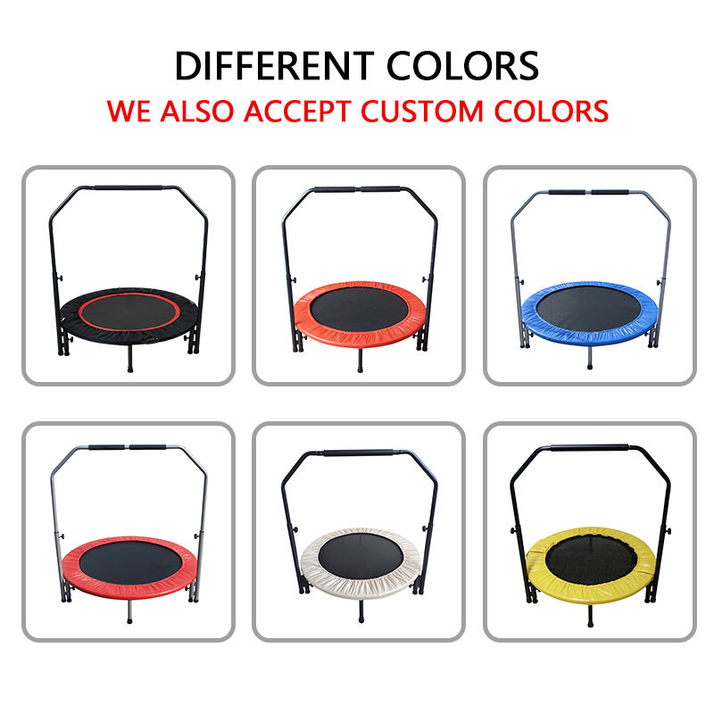 WTF003 2026 Hot Sale Folding Mini Trampoline Fitness Room Indoor Cheap Big Kids Jumping Adults Trampolines