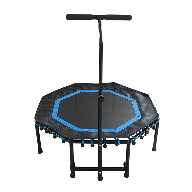 WTM001 High Quality Indoor 50inch Sports Hexagon Mini Trampoline with Armrests