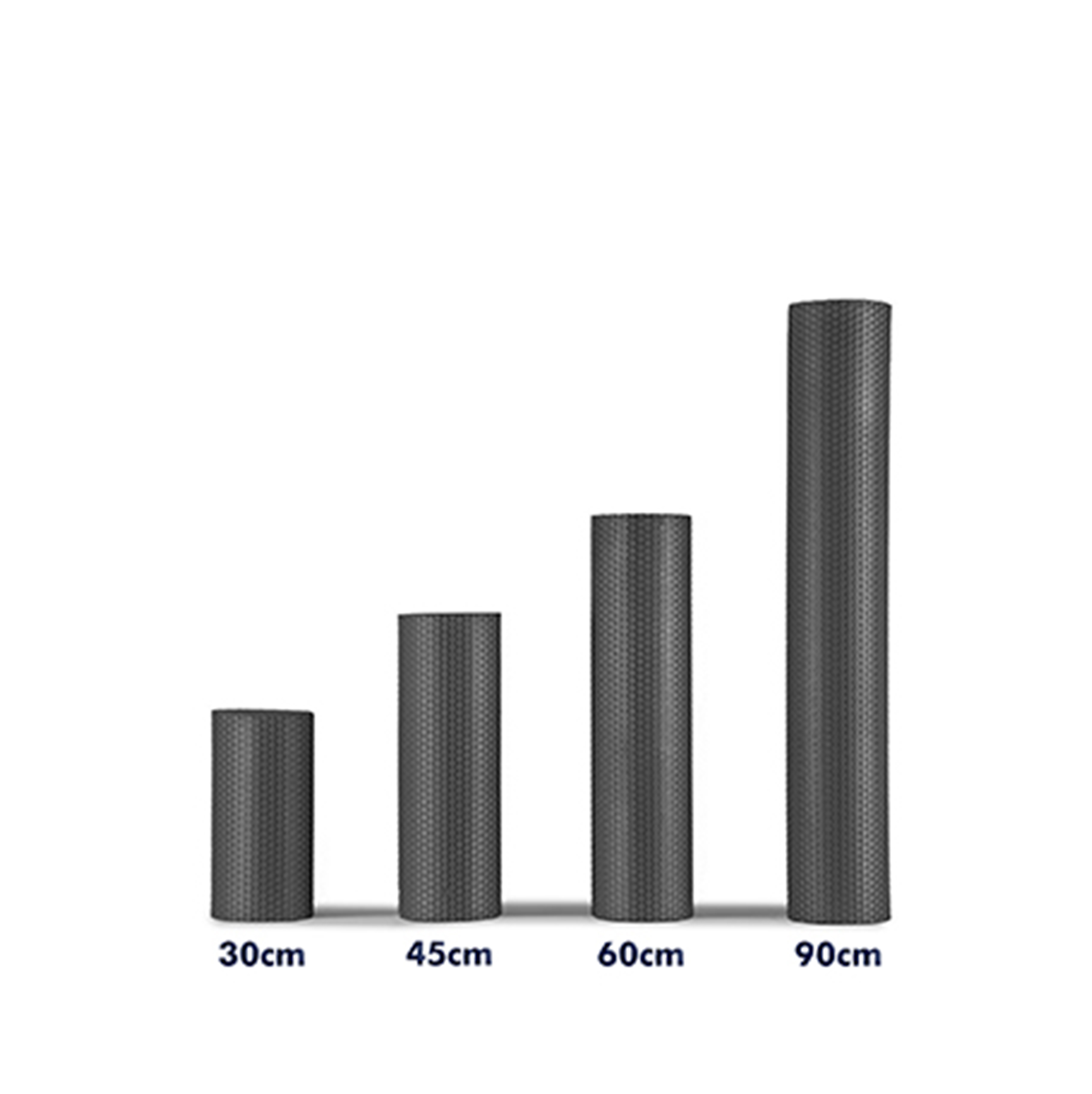 BFR000 Roller Exercise Foam Roll (Black 45cm)