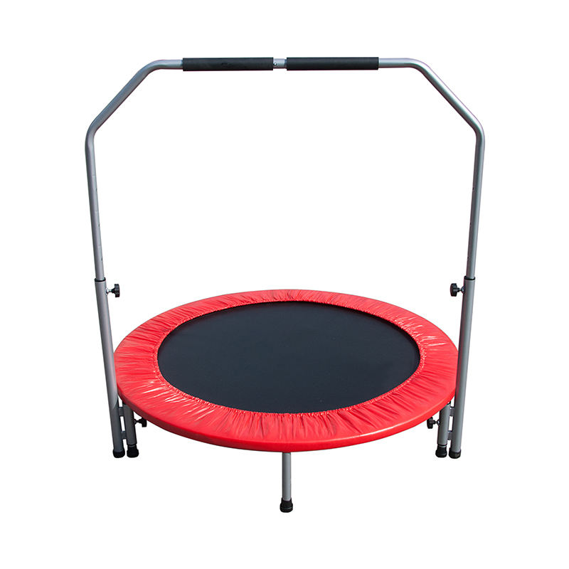 WTM004 Indoor Custom Color 2-way Folding Mini Kids Single Jumping Trampoline with Handle for Children