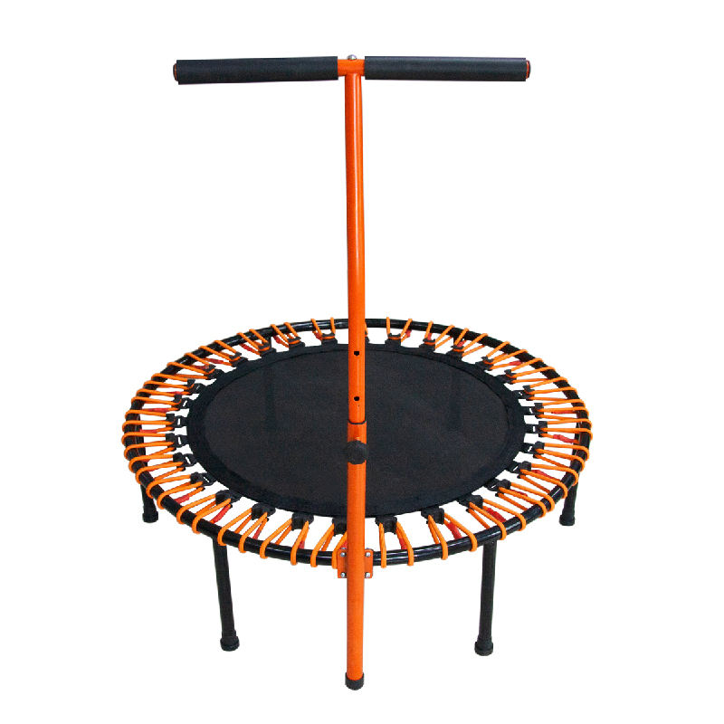WTF022 Home Indoor Kids Popular 40 Inch Mini Exercise Fitness Elastic Rope Springfree Trampoline Rebounder with Handle for Kids