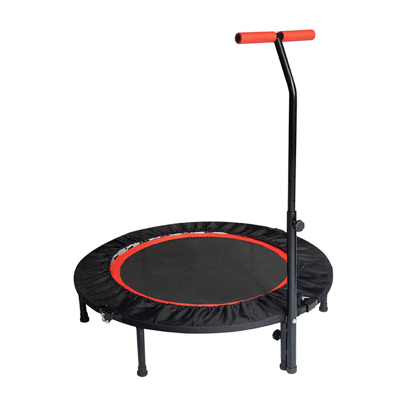 WTF006 Adjustable Handle Indoor Mini Trampoline Jumping Bed Steel Fitness Home Use Exercise Trampoline