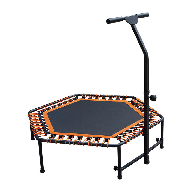 WTF005 2026 New Indoor Home Fitness Durable Trampoline for Adults Exercise Sport Cheap Trampoline Fitness with Handle