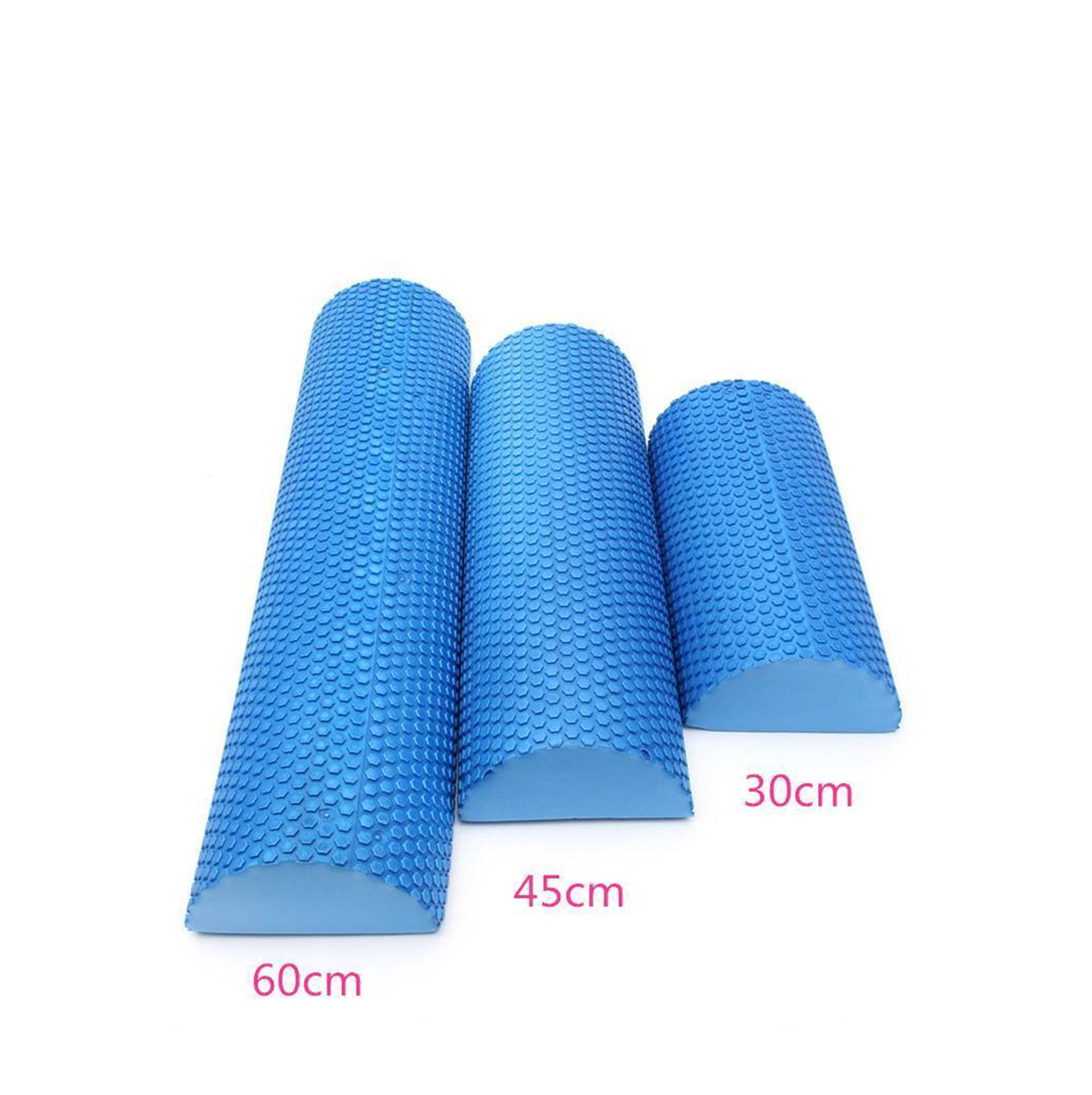 BR030 30/45/60cm Half Round EVA Foam Roller Foam Roll Yoga Pilates Fitness Gym Fitness Exercise