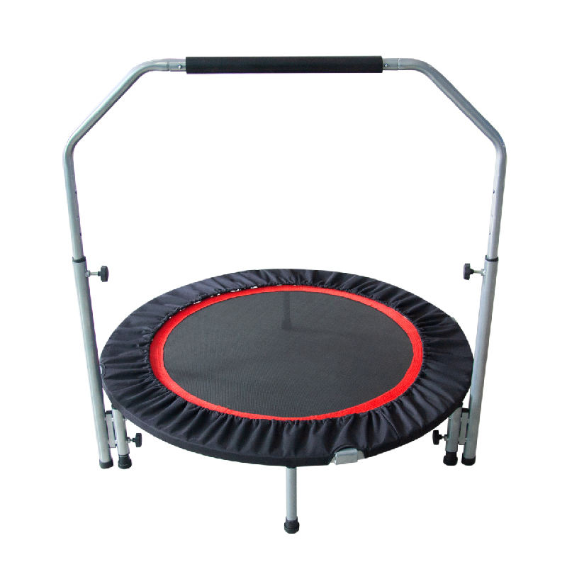 WTM004 Indoor Custom Color 2-way Folding Mini Kids Single Jumping Trampoline with Handle for Children