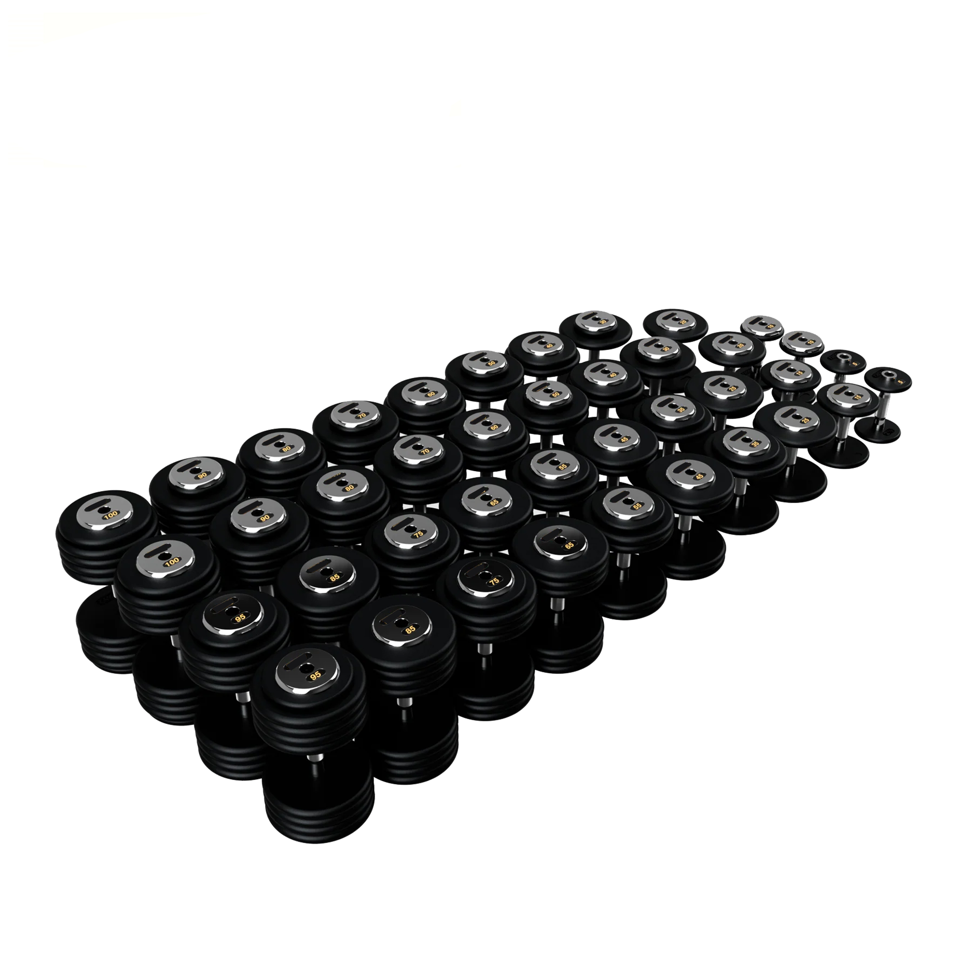 BPFDC-005 Pro Style Dumbbells - Black Textured