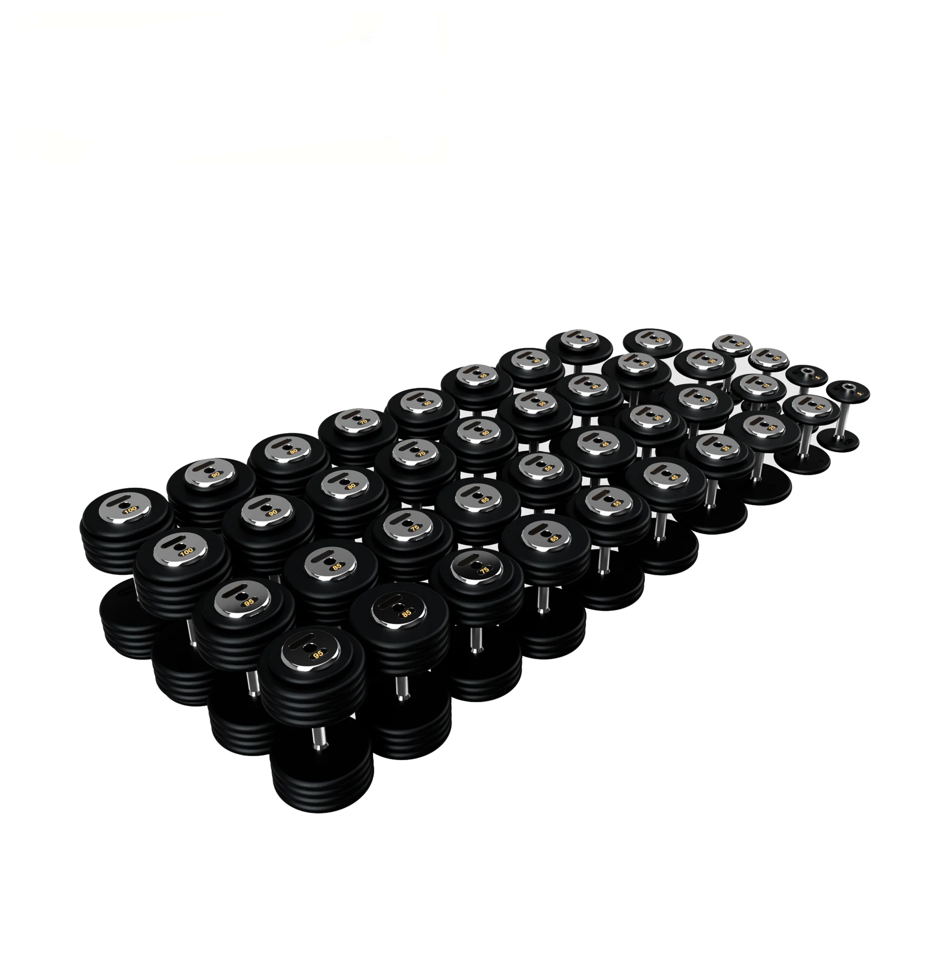 BPFDC-005 Pro Style Dumbbells - Black Textured