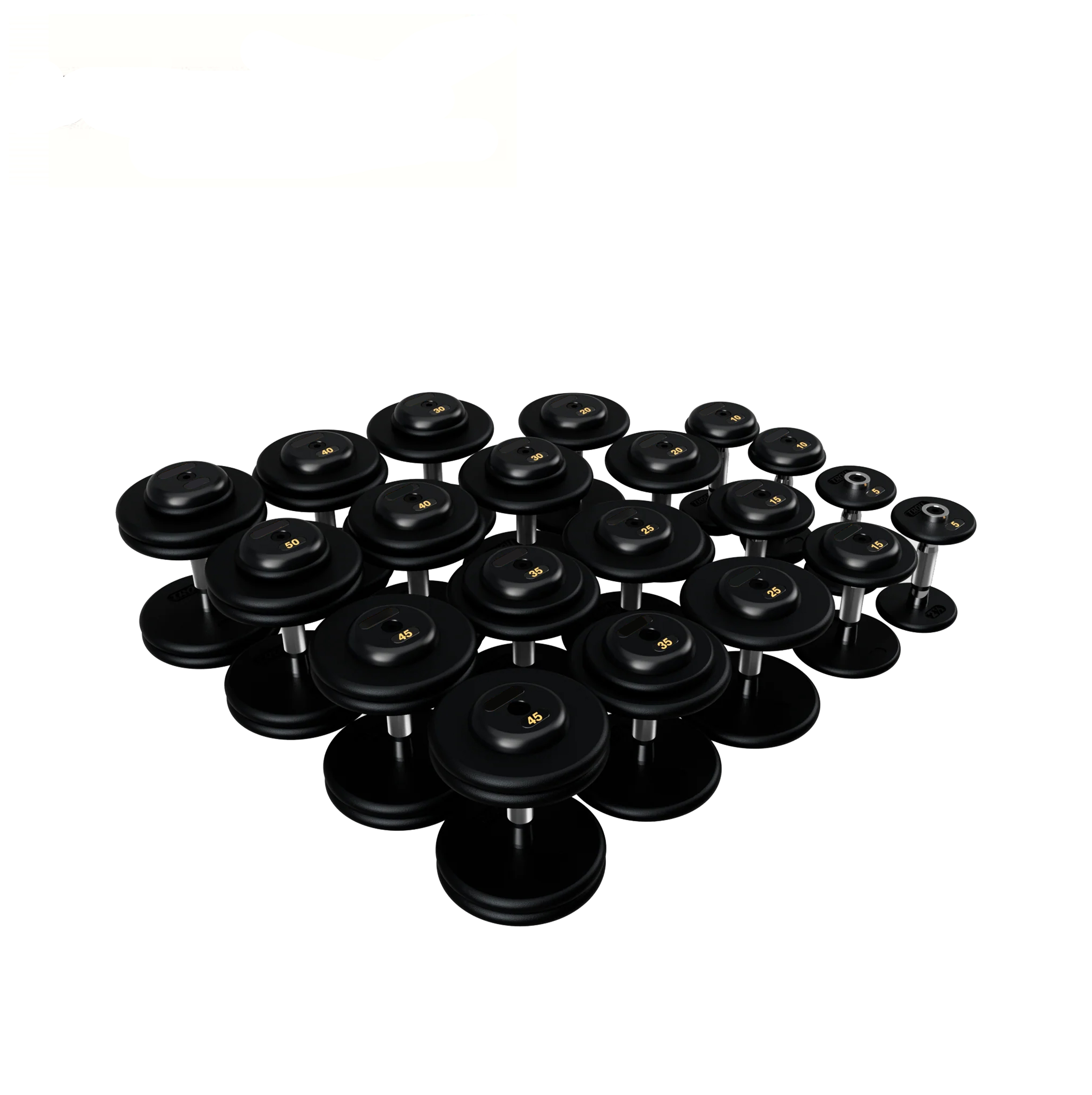BPFD-005 Pro Style Dumbbells - Black Textured Dumbbell