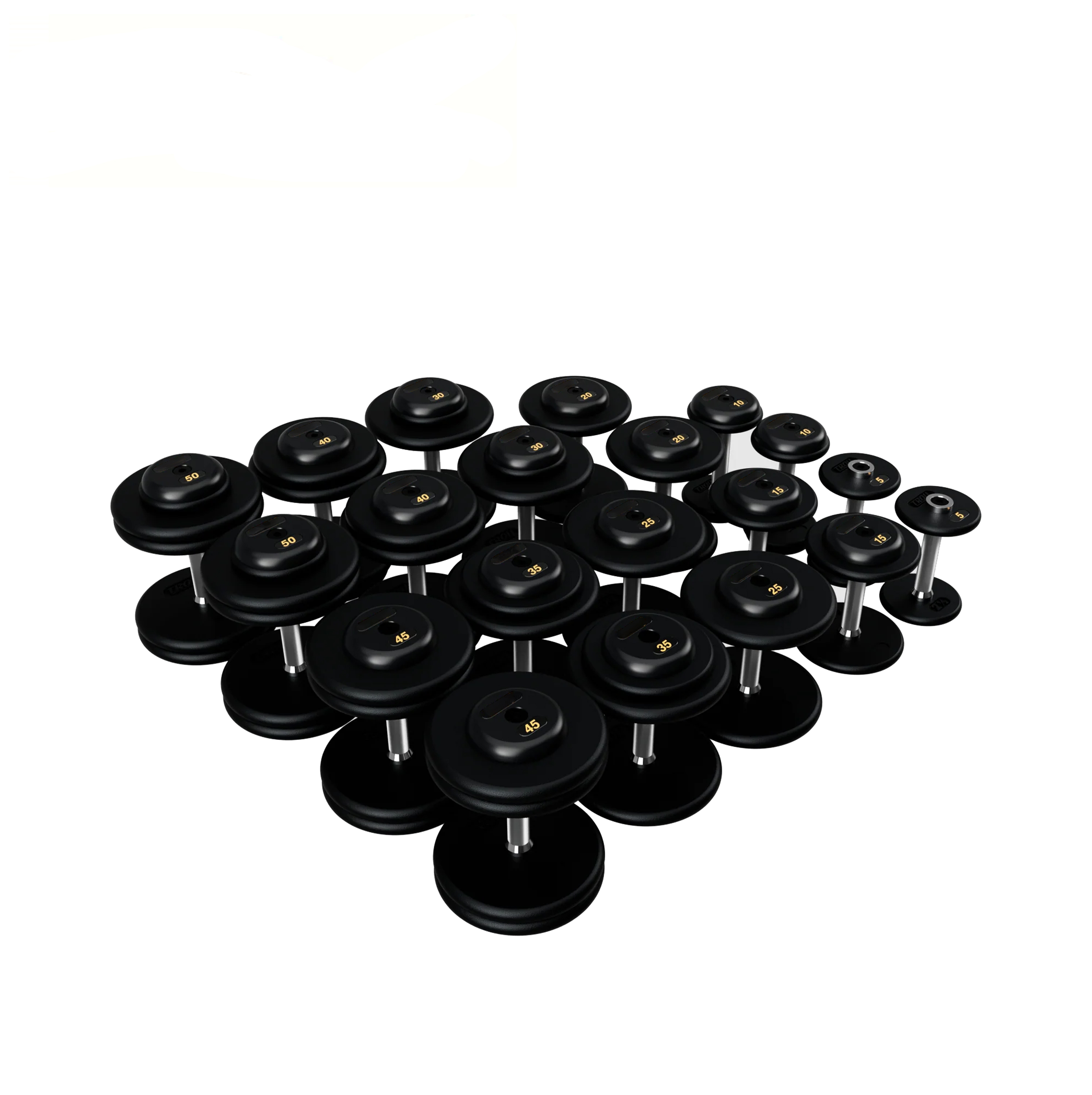 BPFD-005 Pro Style Dumbbells - Black Textured Dumbbell