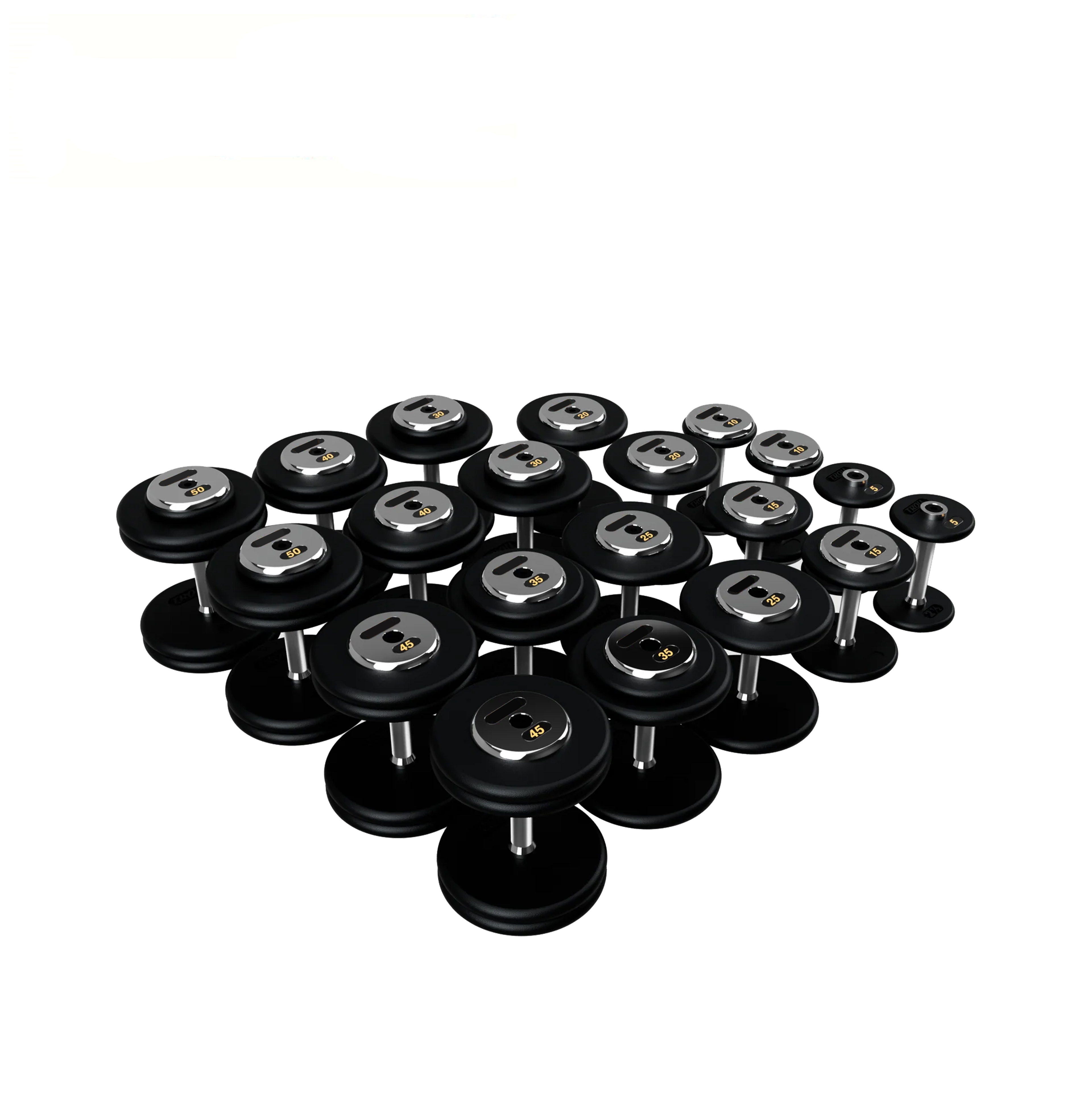 BPFDC-005 Pro Style Dumbbells - Black Textured