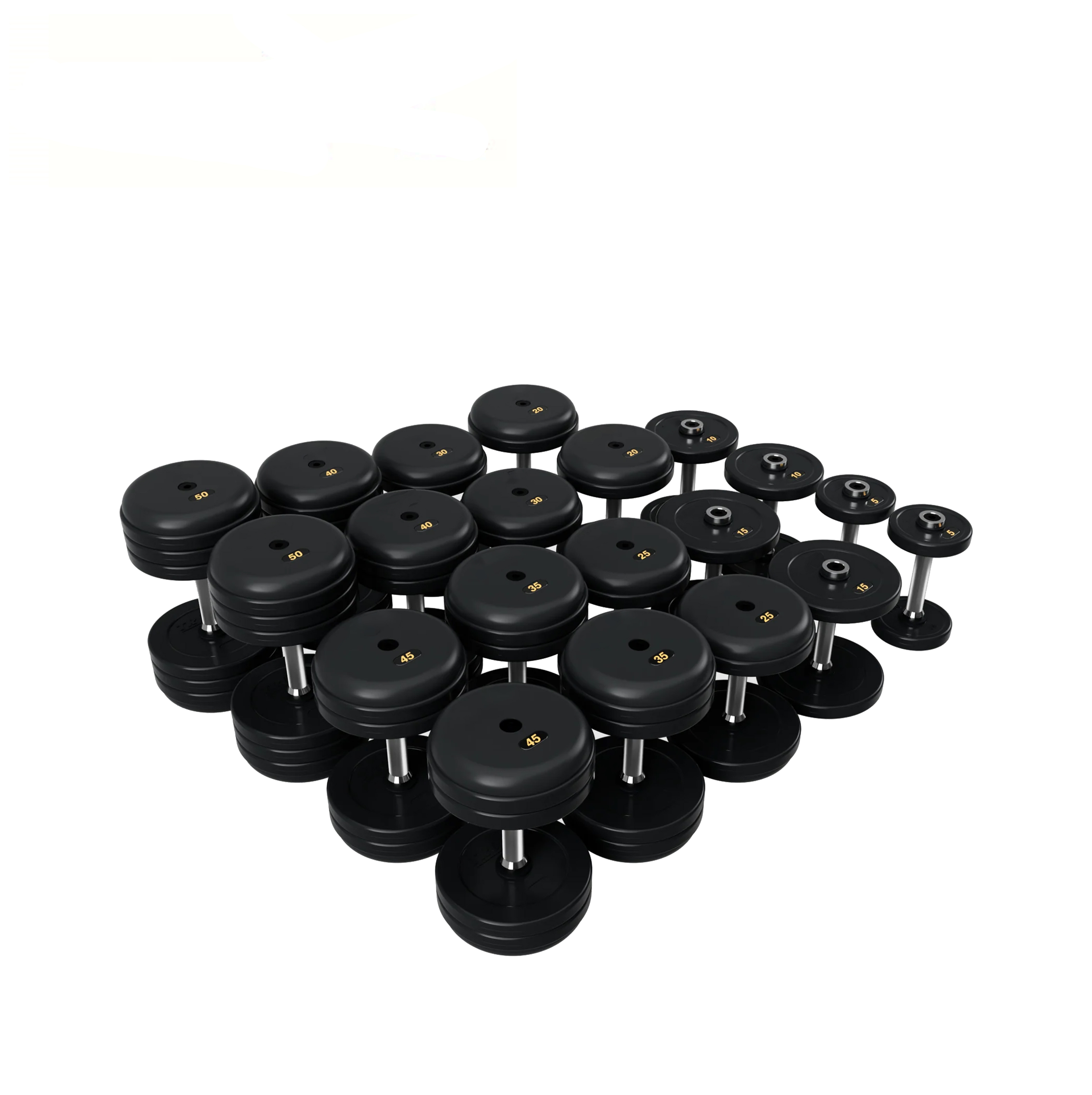 BRUFD-005 Pro Style Dumbbells - Rubber Encased