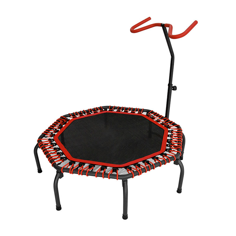 WTF062 China Fitness Mini Indoor Cama Elastica Trampoline With Adjustable Foam Handle Trampoline