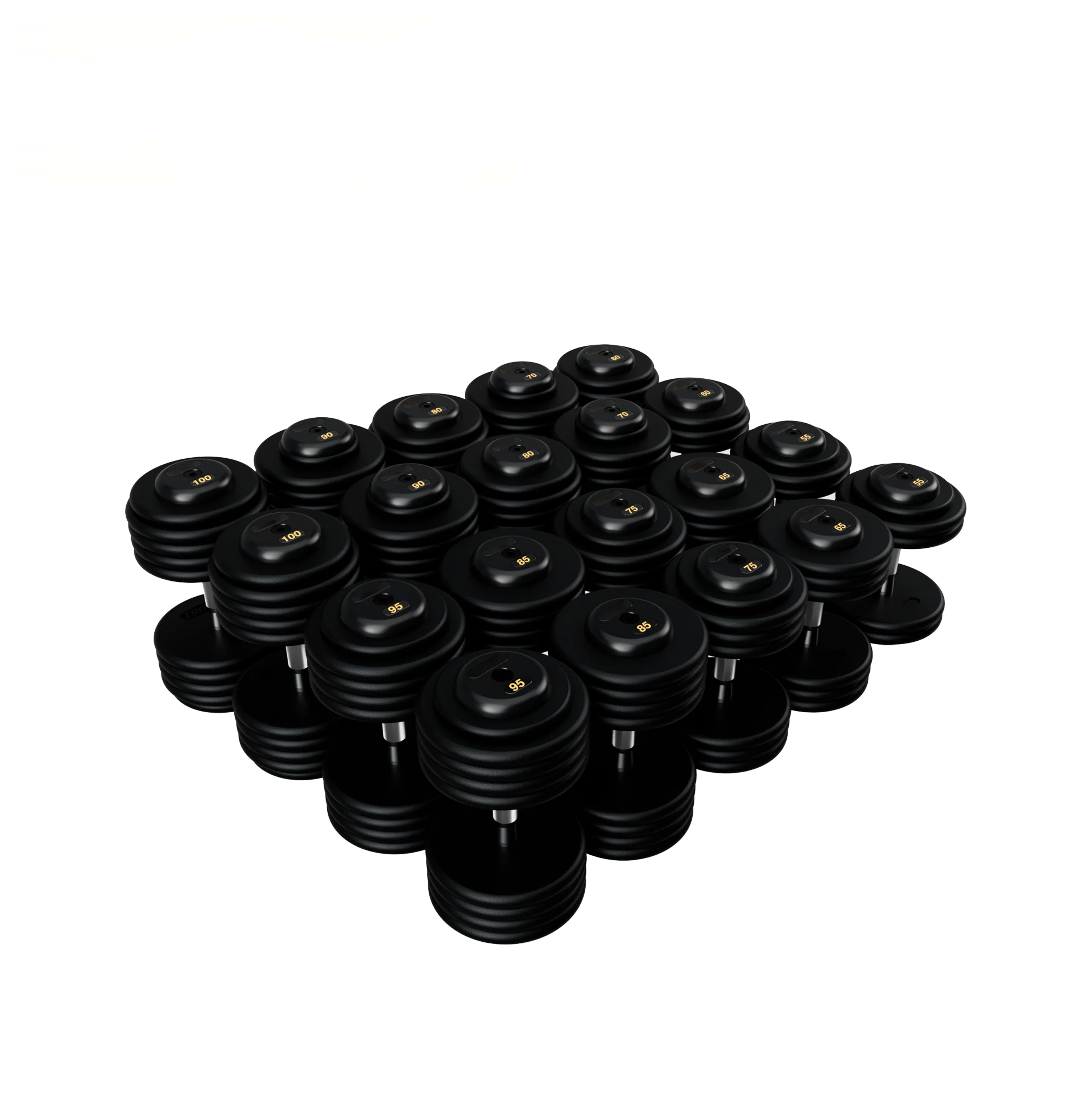 BPFD-005 Pro Style Dumbbells - Black Textured Dumbbell