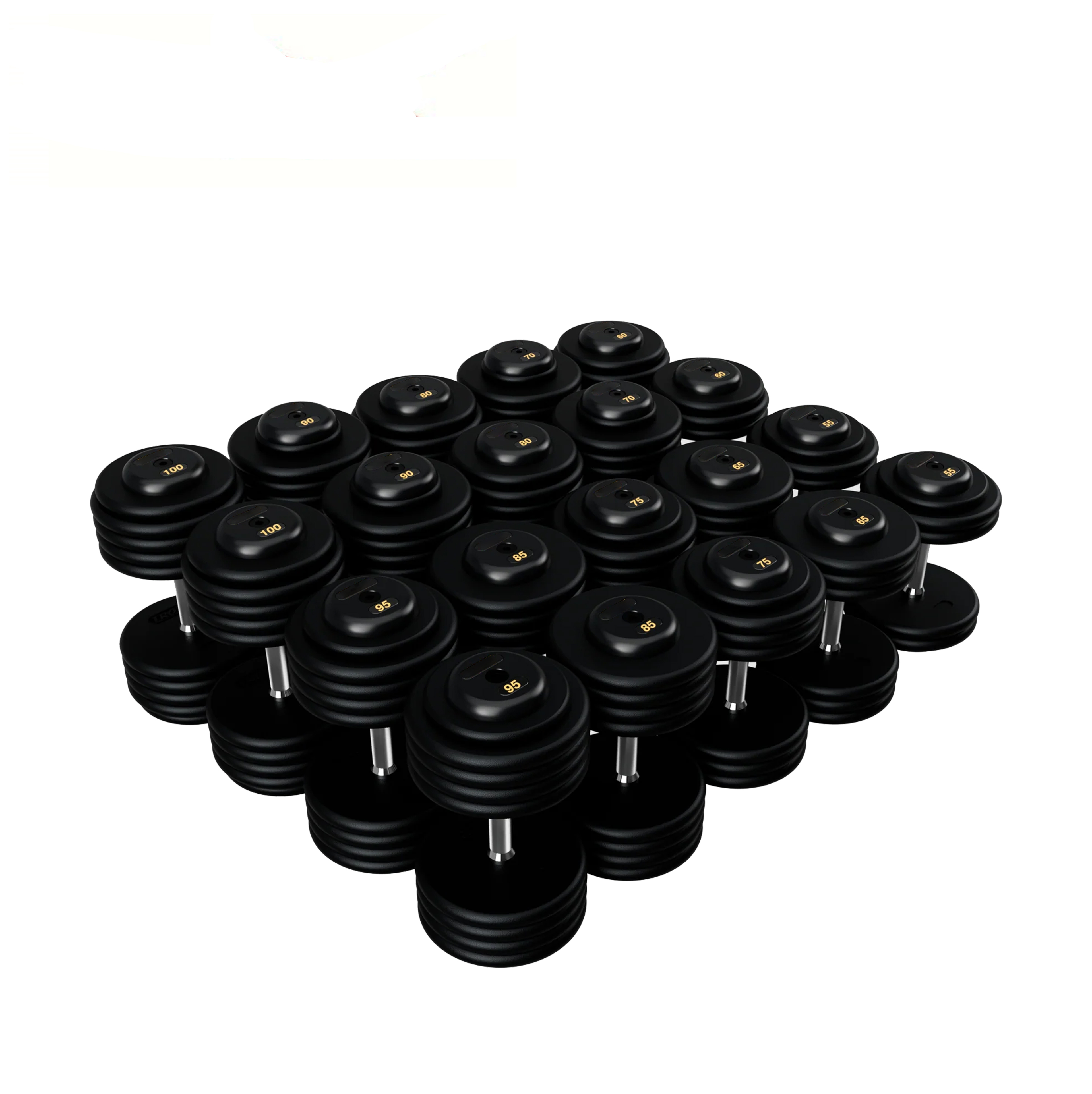 BPFD-005 Pro Style Dumbbells - Black Textured Dumbbell