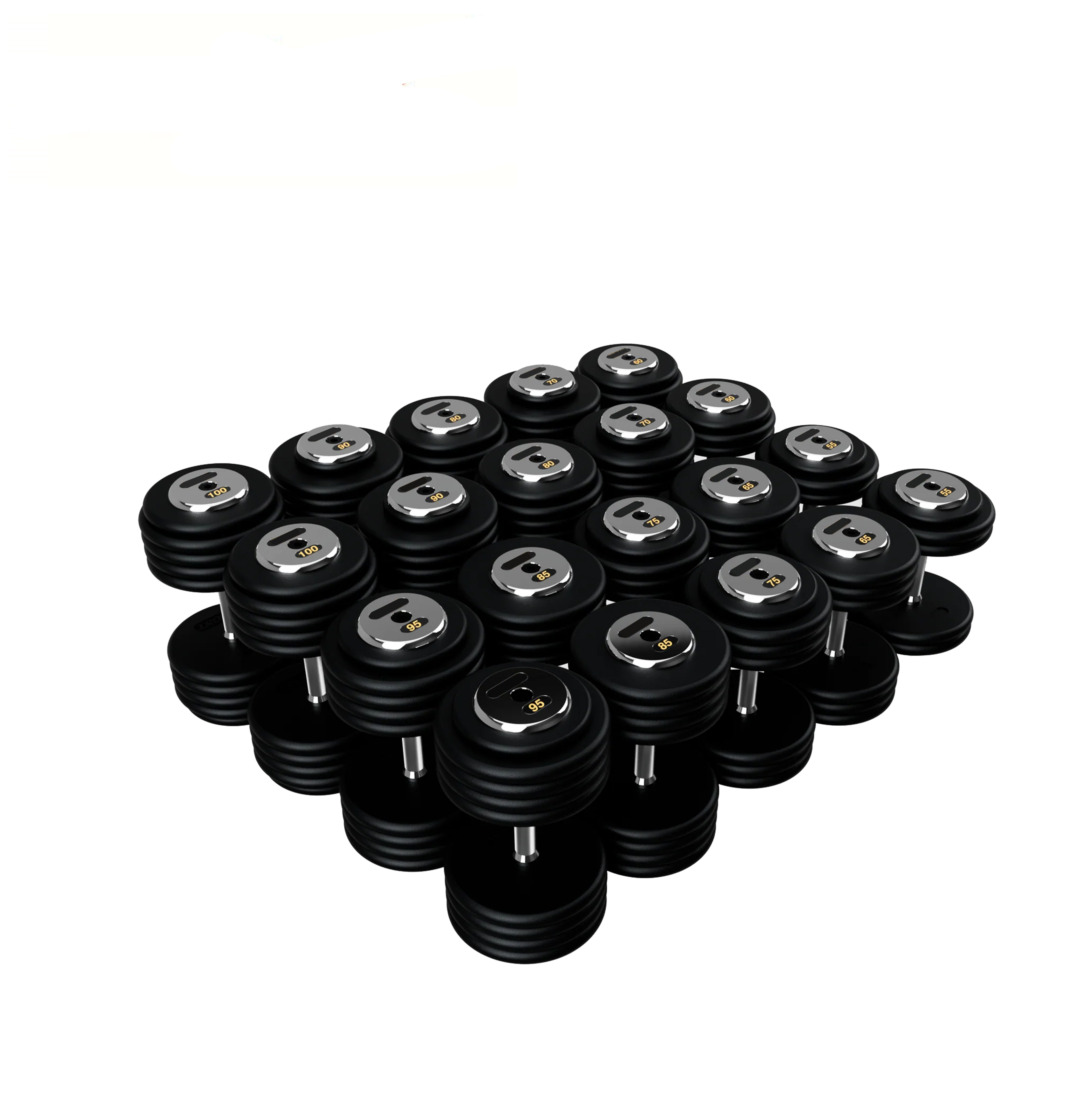 BPFDC-005 Pro Style Dumbbells - Black Textured