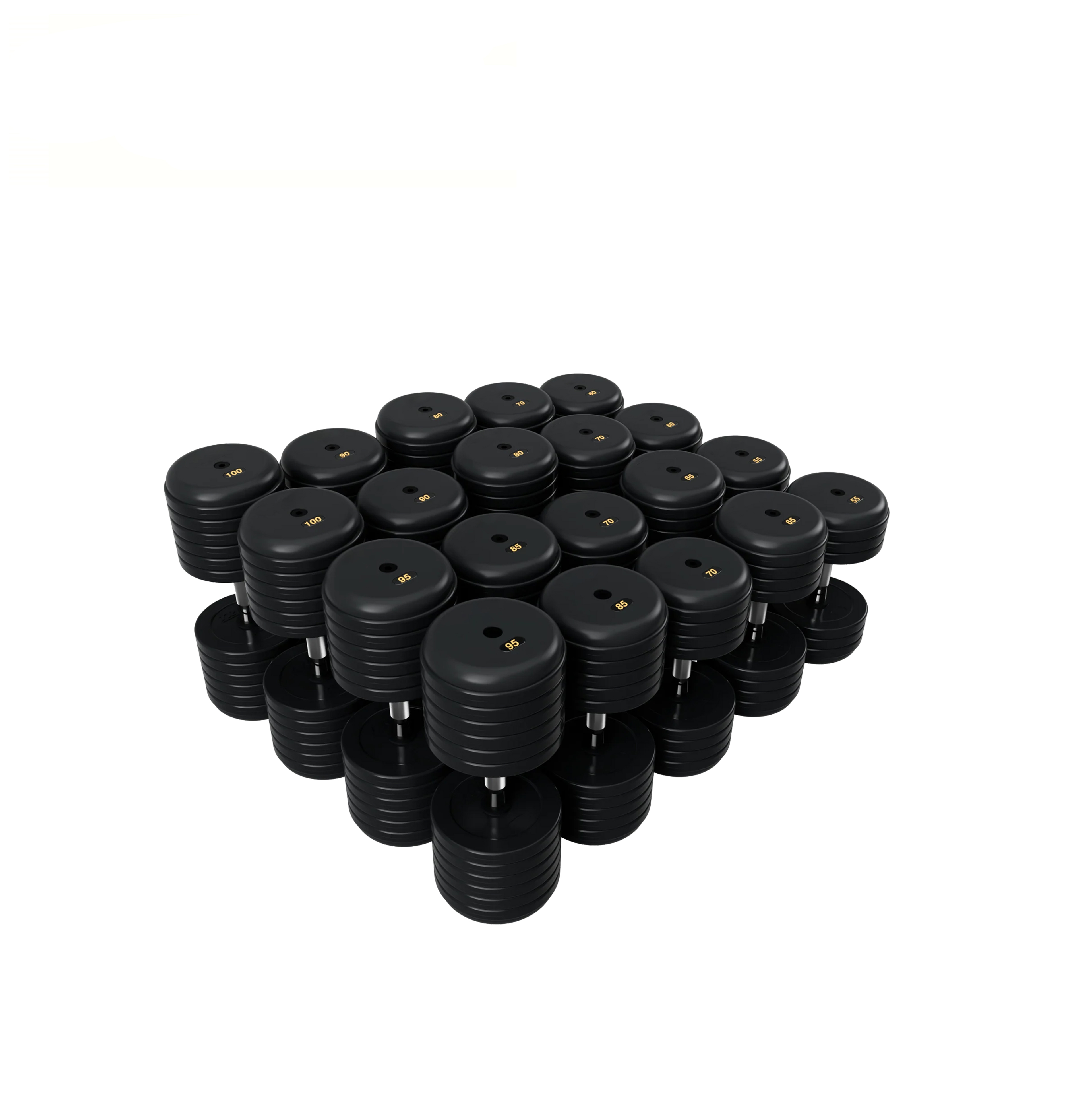 BRUFD-005 Pro Style Dumbbells - Rubber Encased