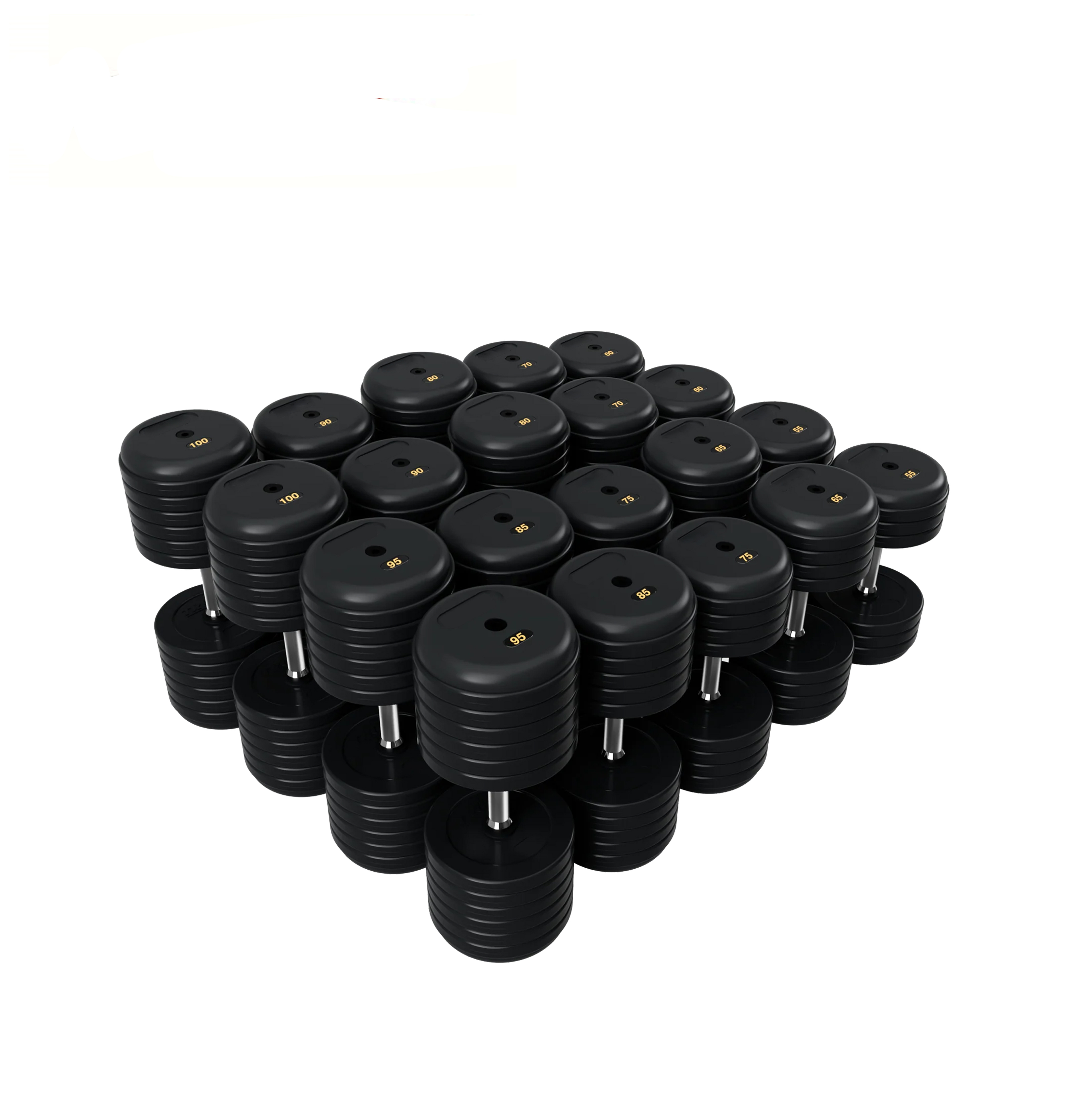 BRUFD-005 Pro Style Dumbbells - Rubber Encased