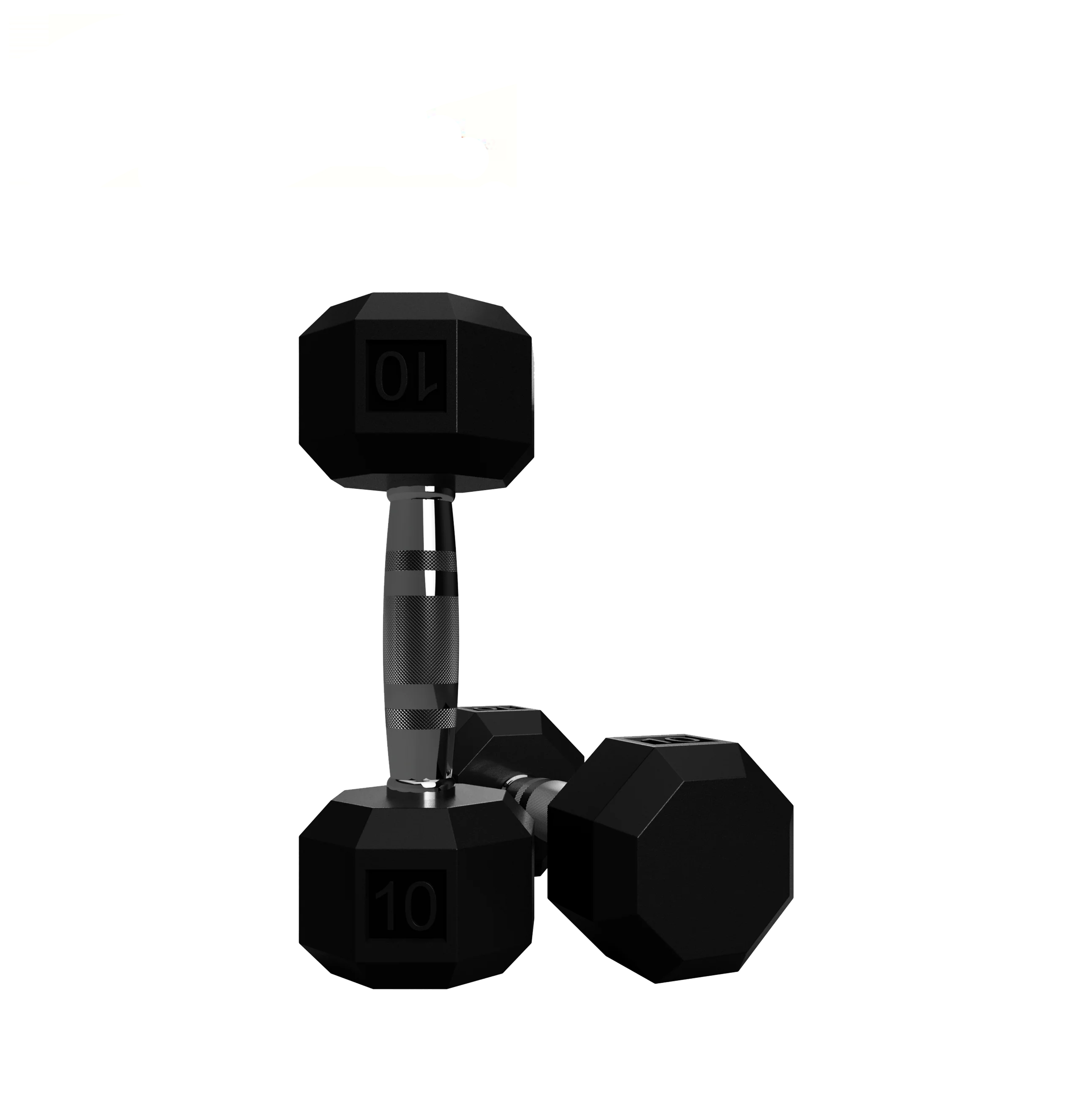 BSD-025R Hot Selling Custom Logo Black Rubber Hex Dumbbells 5lb-100lb Home Gym Weights Set