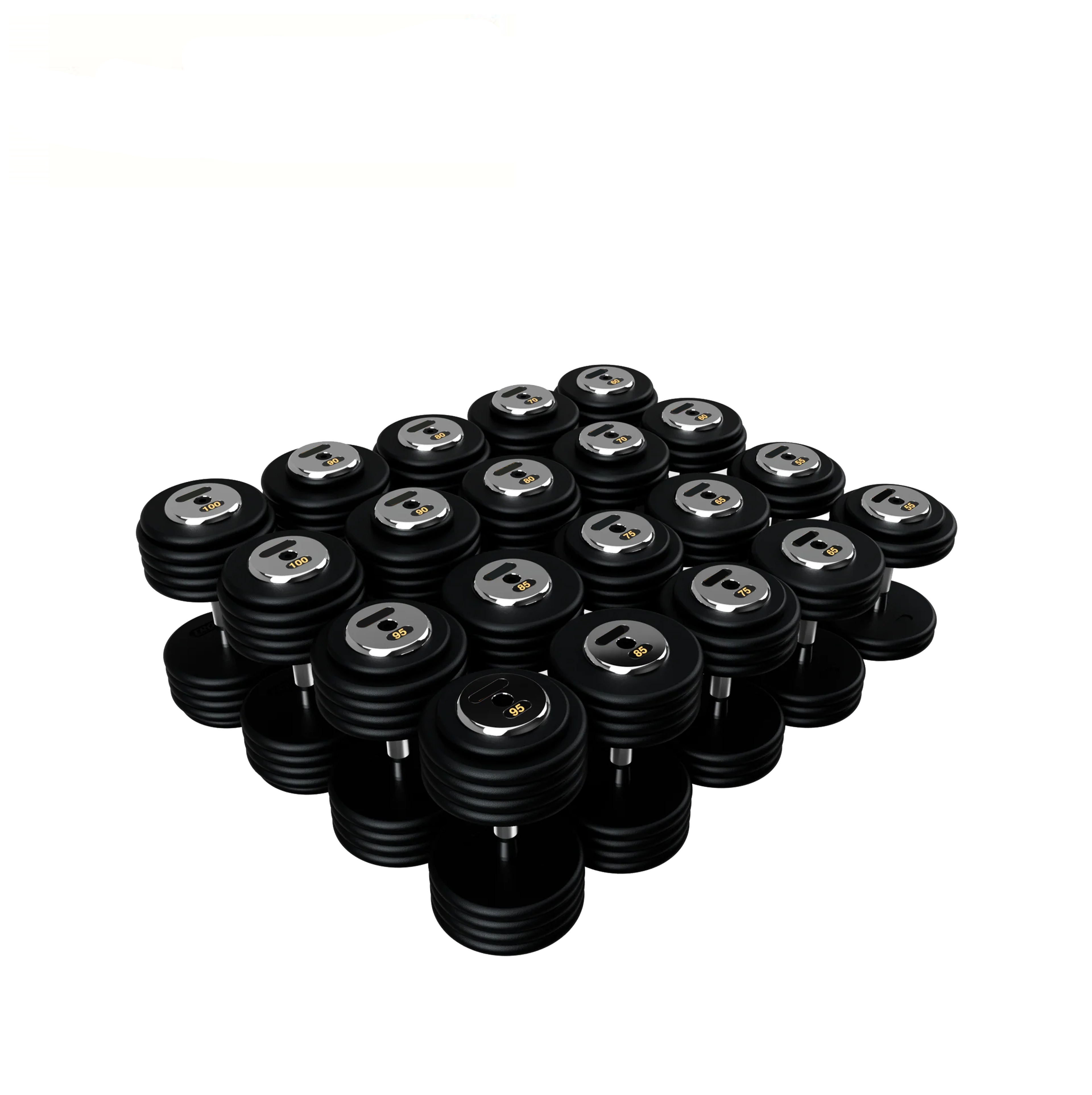 BPFDC-005 Pro Style Dumbbells - Black Textured