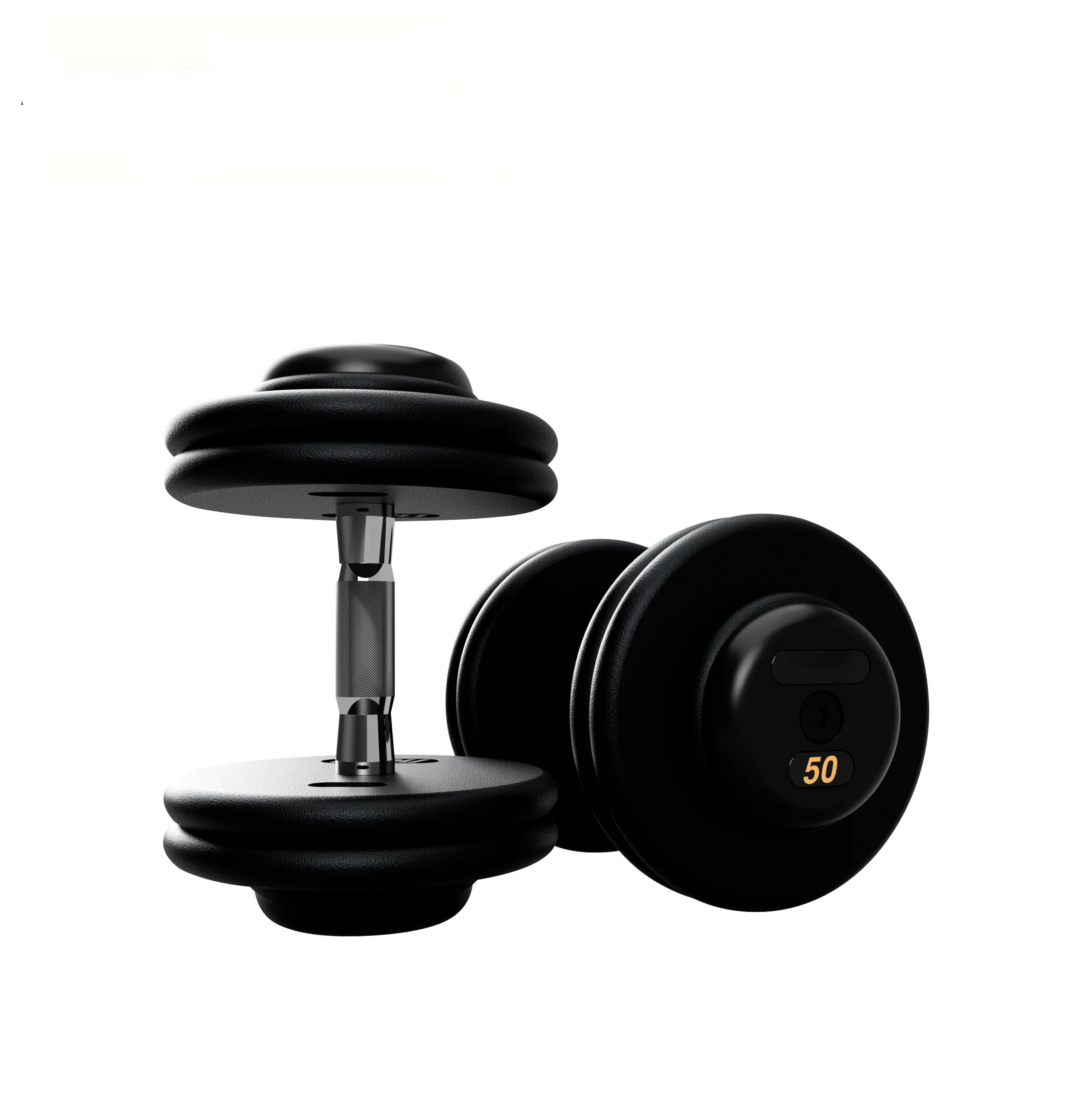 BPFD-005 Pro Style Dumbbells - Black Textured Dumbbell