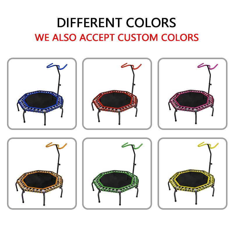 WTF009 New Popularity Professional Colorful Gym Exercise Workout Trampoline Fitness for Adults Mini Indoor Trampoline