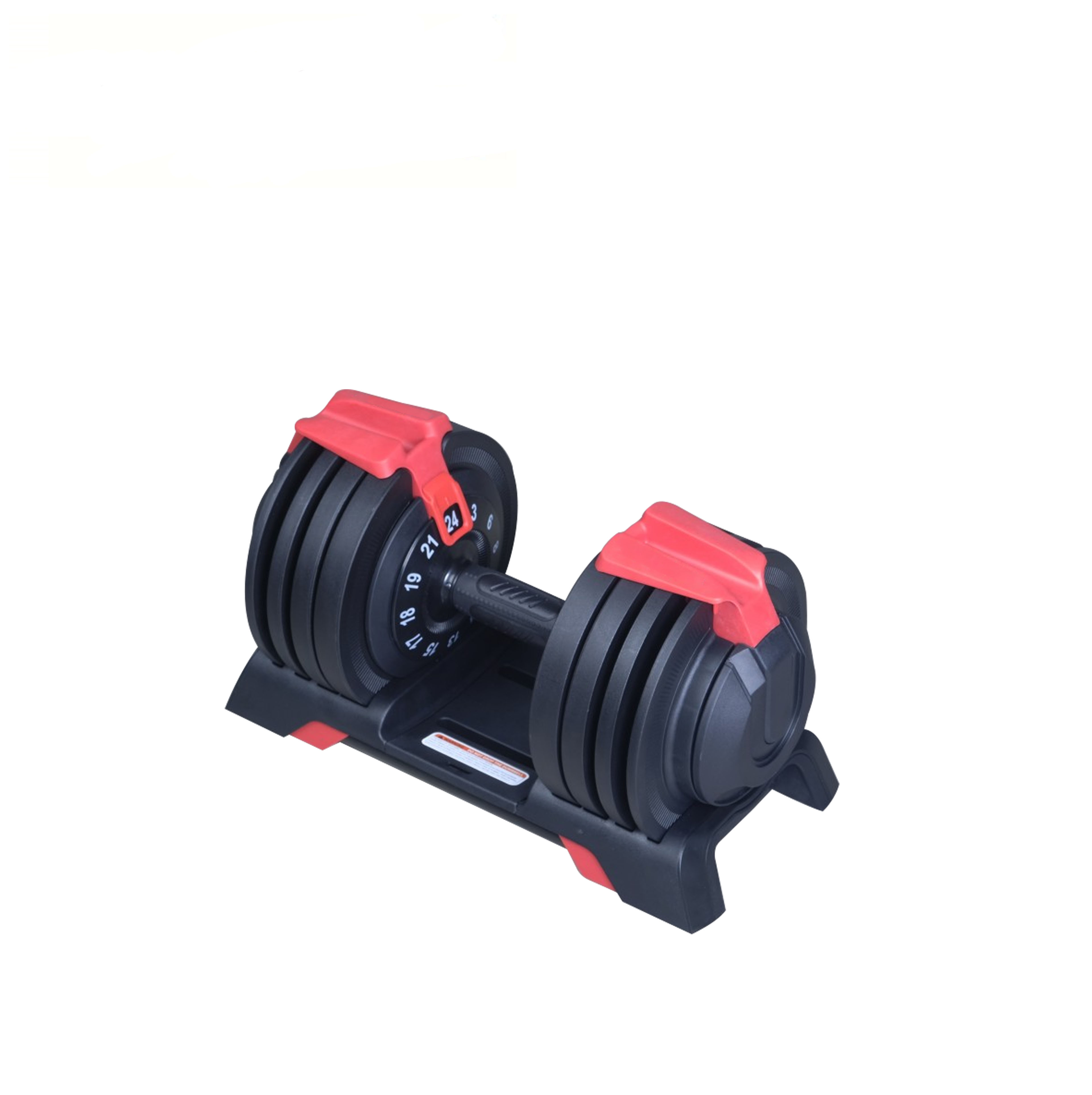 BEAD003 Elite Adjustable Dumbbells 3-24kg Red (pair)