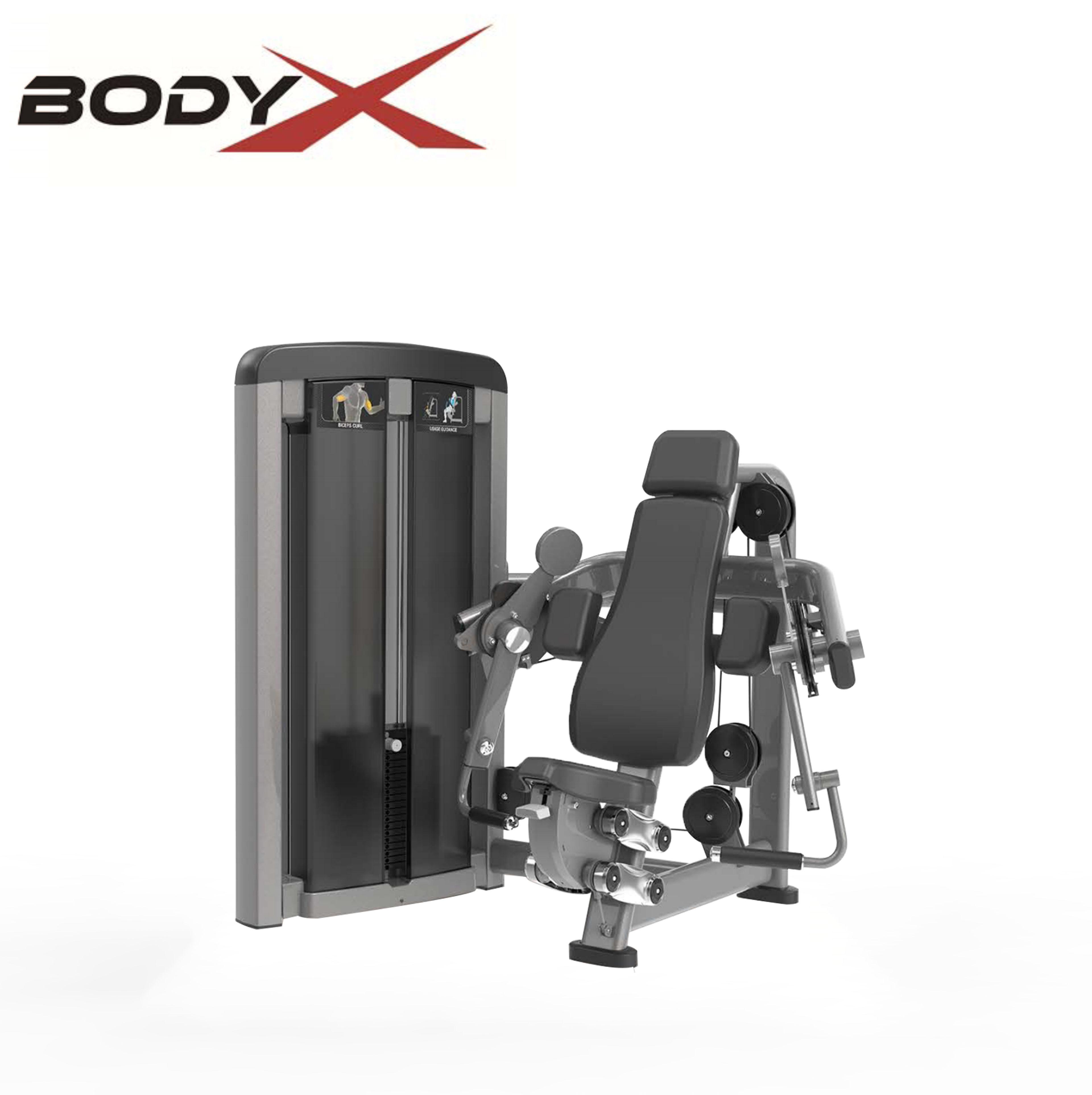 BSF90-006 Commercial Steel Gym Equipment Functional Strength Training Body Building Biceps Curl Machine