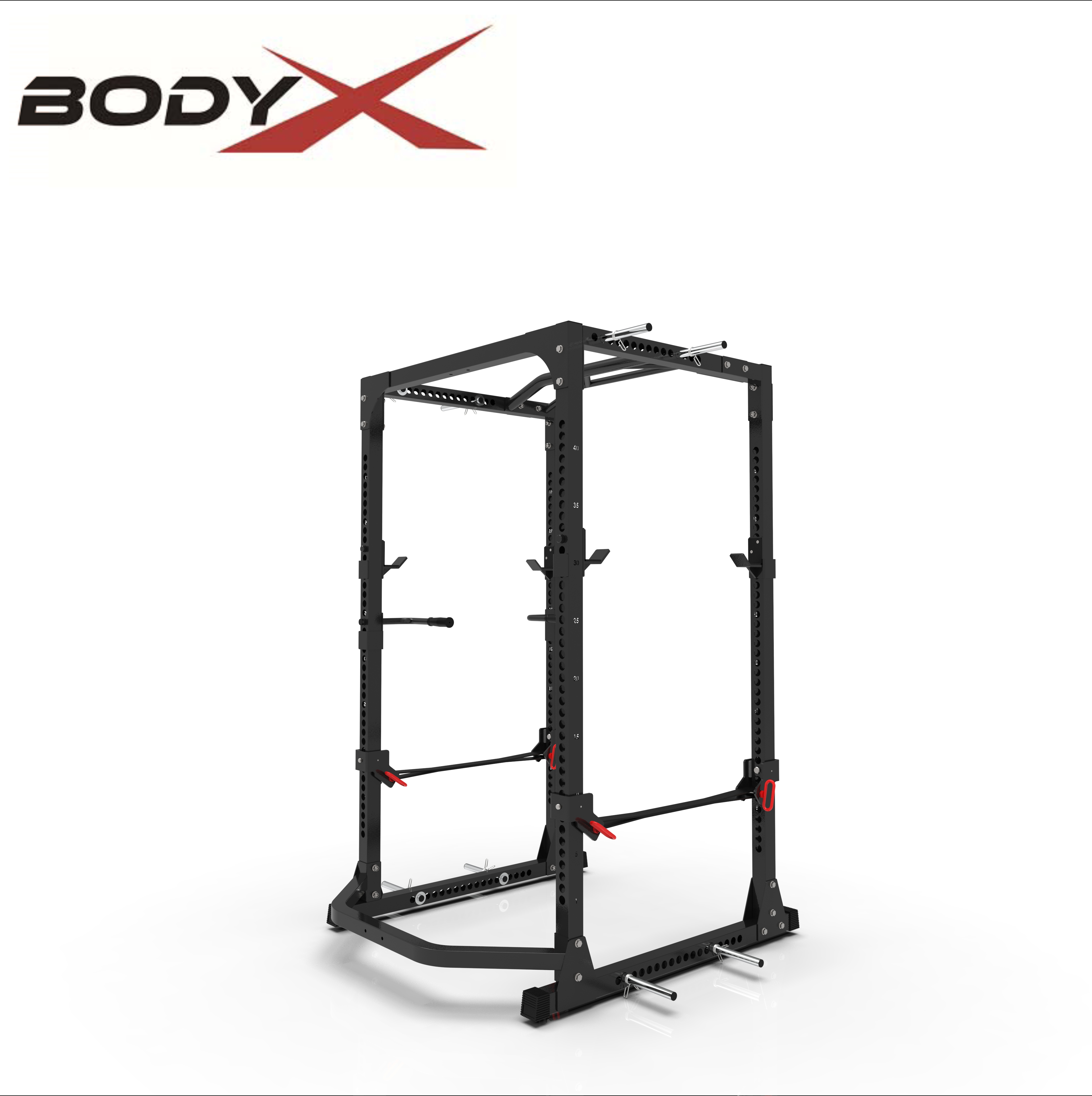 F0601C1 Adjustable Barbell Squat Power Rack Cage Gym Fitness Multi-Function Station Strength Training