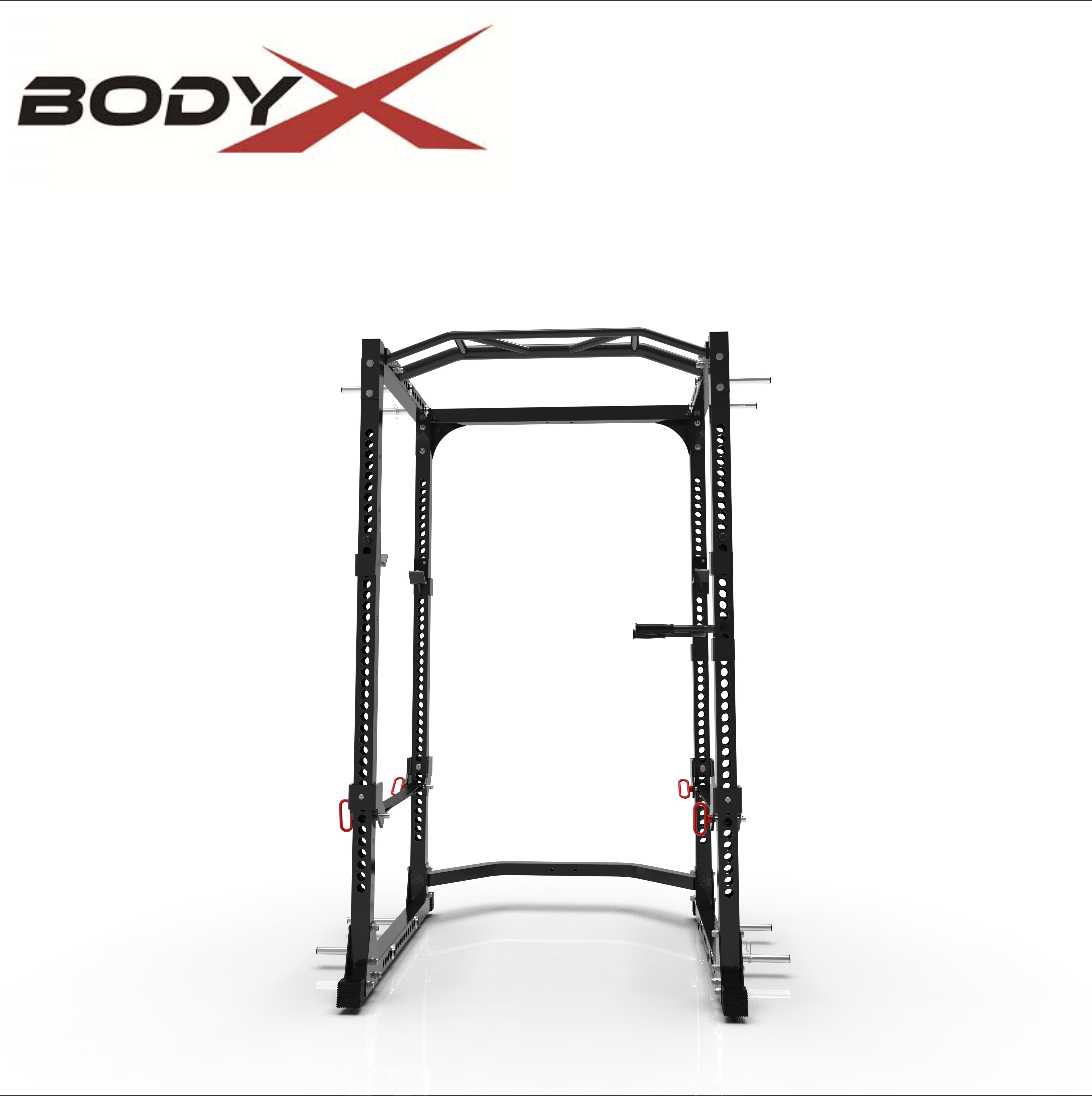 F0601C1 Adjustable Barbell Squat Power Rack Cage Gym Fitness Multi-Function Station Strength Training