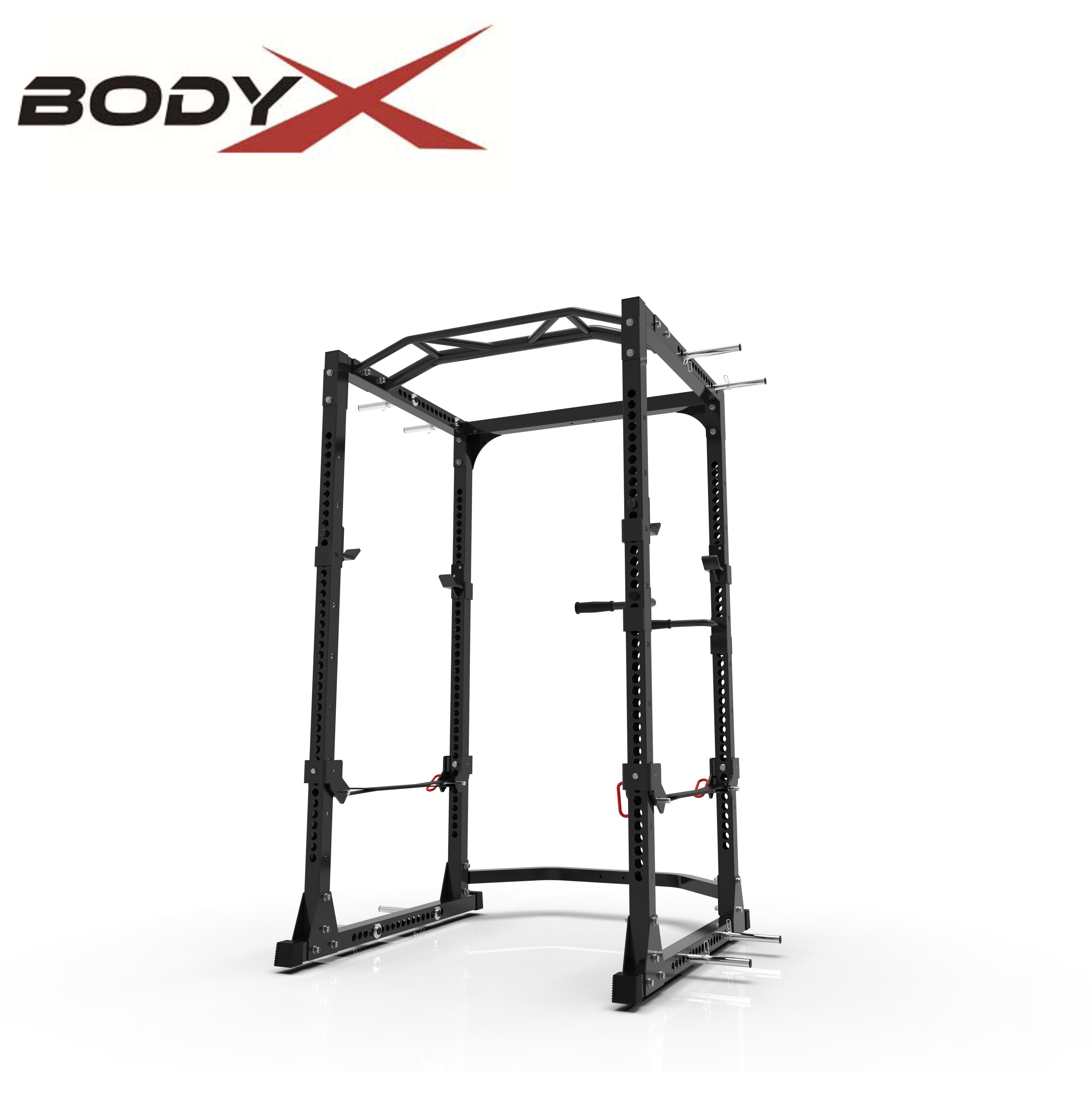 F0601C1 Adjustable Barbell Squat Power Rack Cage Gym Fitness Multi-Function Station Strength Training
