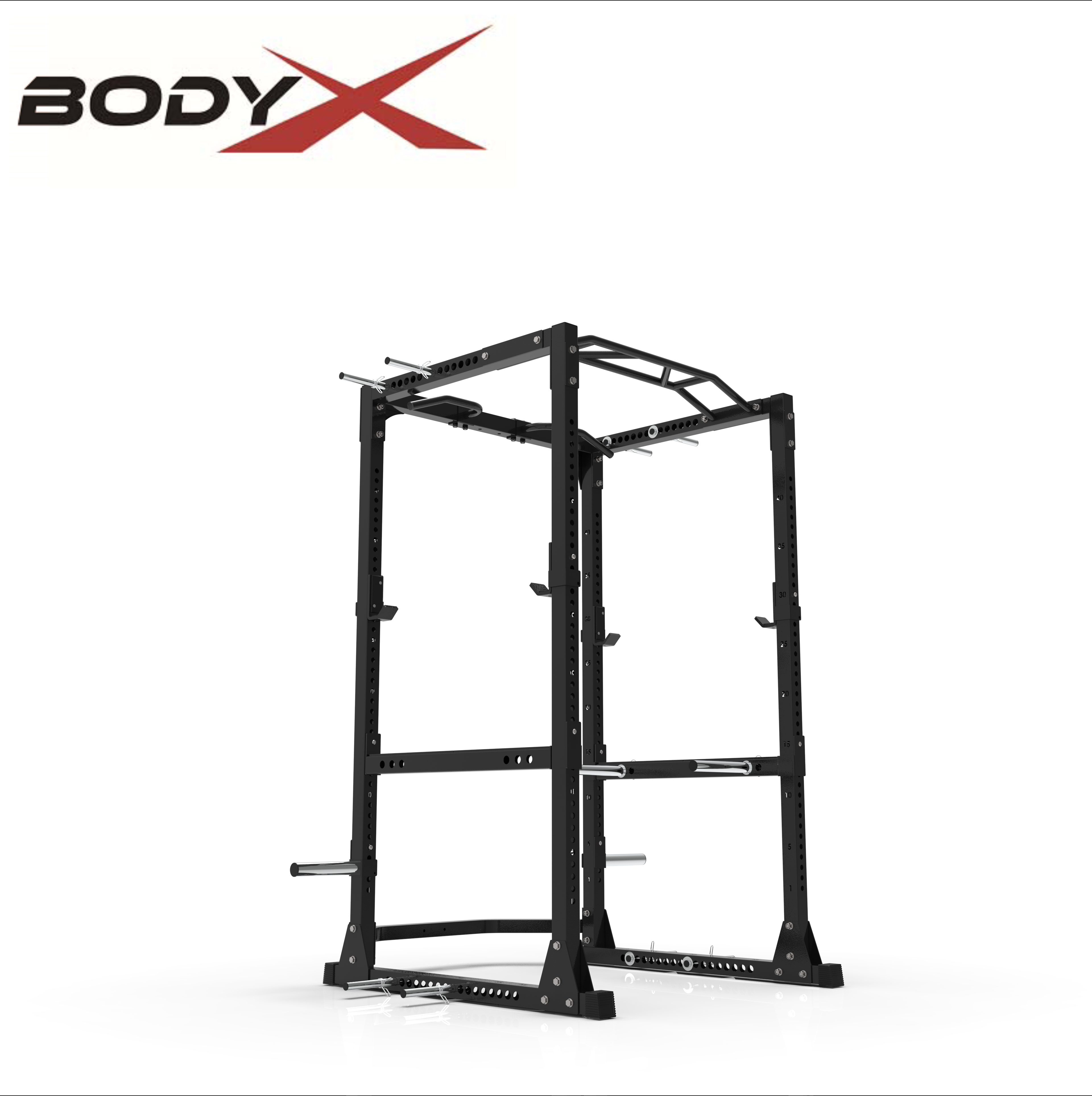 F0601F-GB Gym Fitness Home Multi-Function Station Strength Training Barbell Squat Power Rack