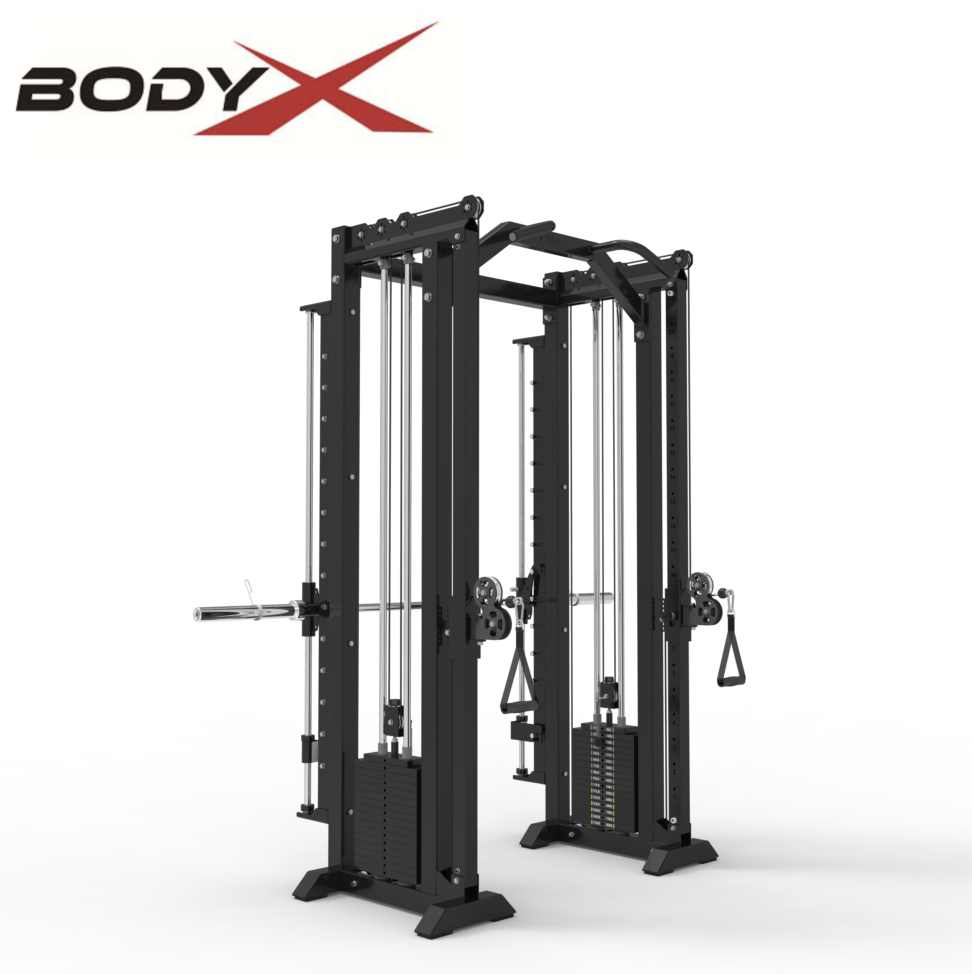 F0701E Factory Fitness Equipment Multi Functional Trainer Smith Machine Cable Crossover Gym Sport