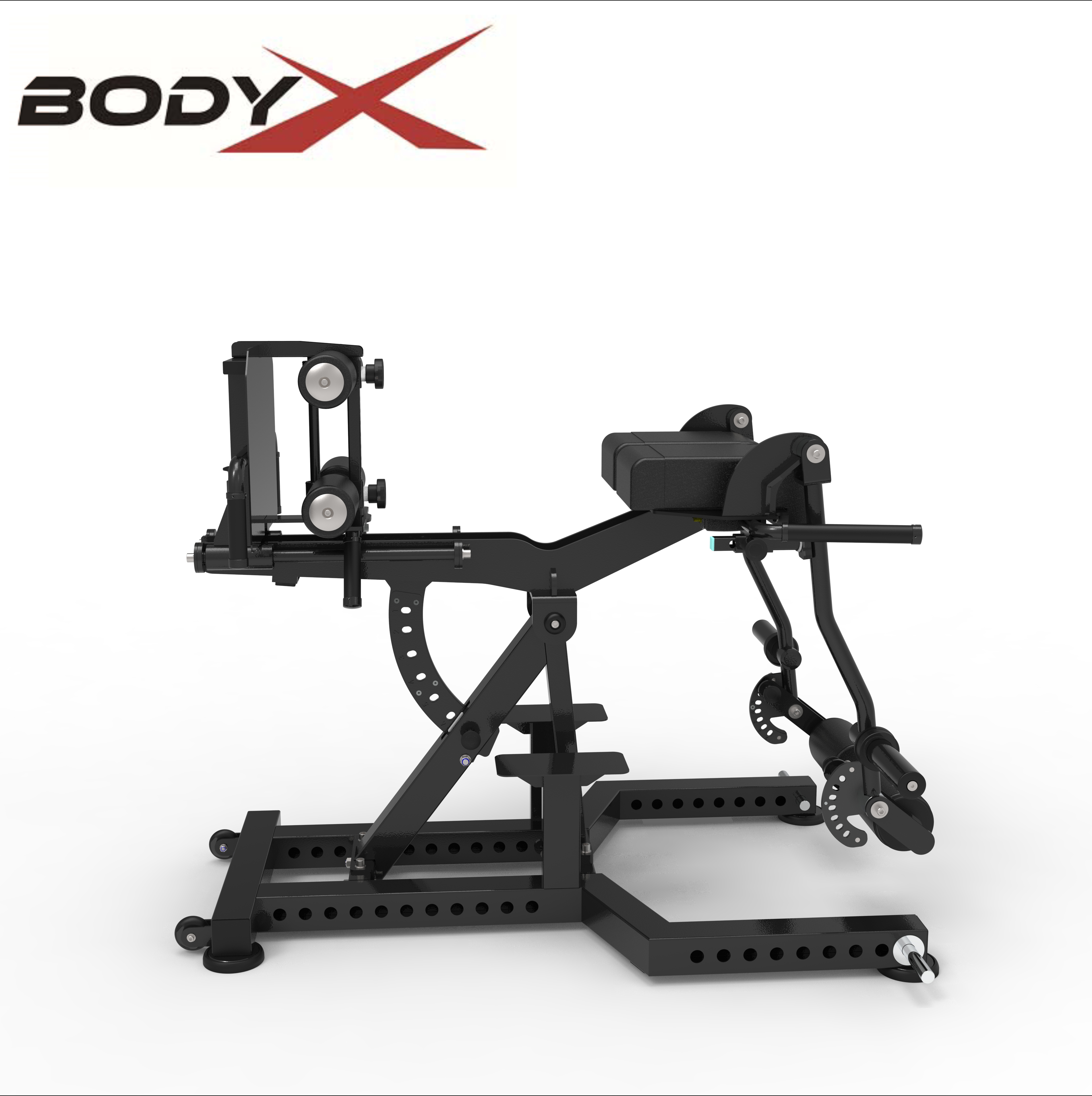 G0201H Hot Sale Glute Ham Developer Machine Professional Leg Training Core Heavy Duty Rotary Adjustable GHD