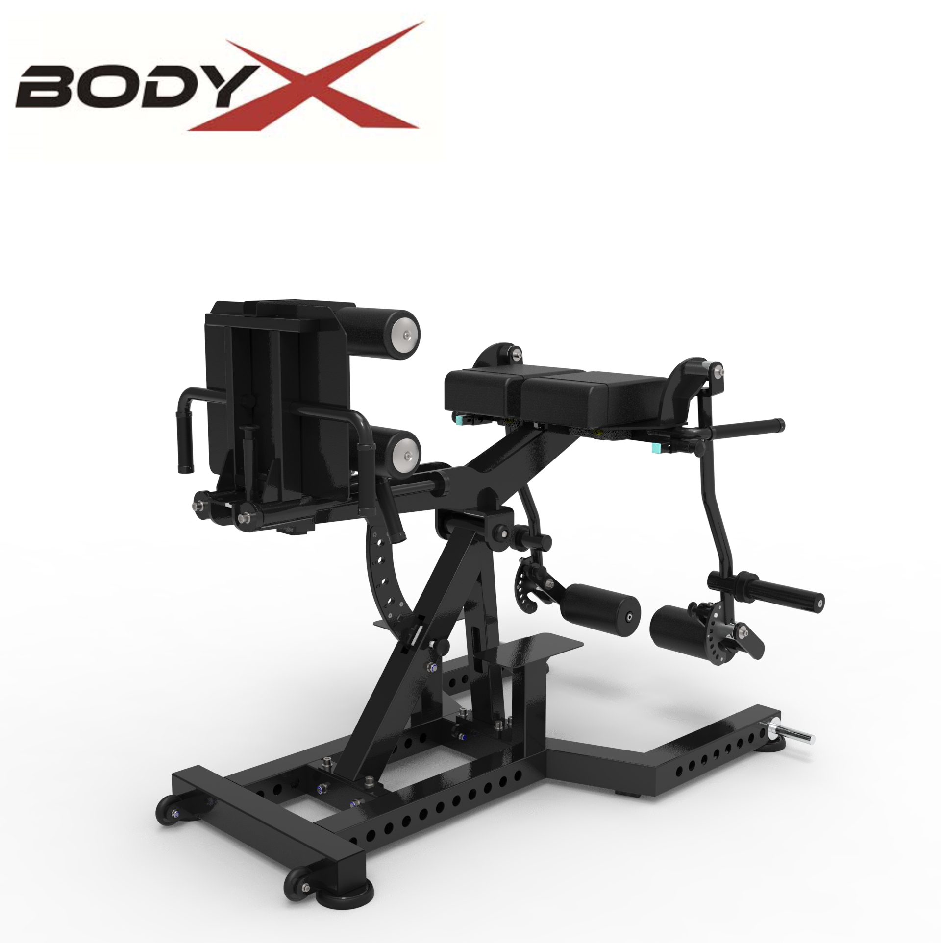 G0201H Hot Sale Glute Ham Developer Machine Professional Leg Training Core Heavy Duty Rotary Adjustable GHD