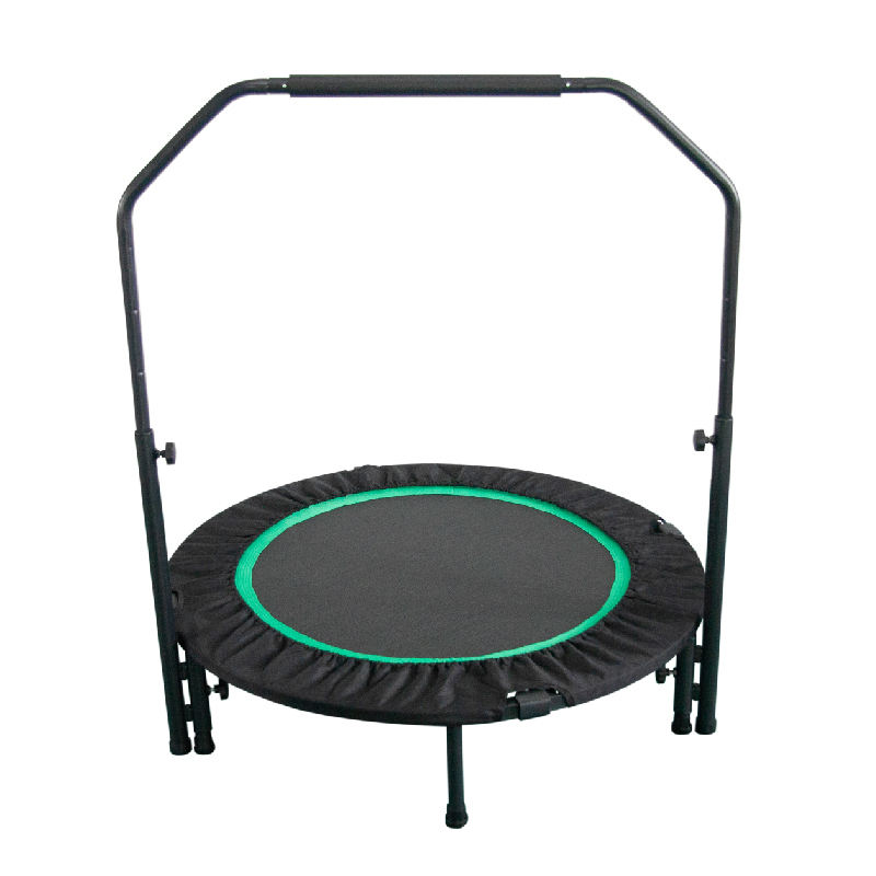 WTM004 Indoor Custom Color 2-way Folding Mini Kids Single Jumping Trampoline with Handle for Children