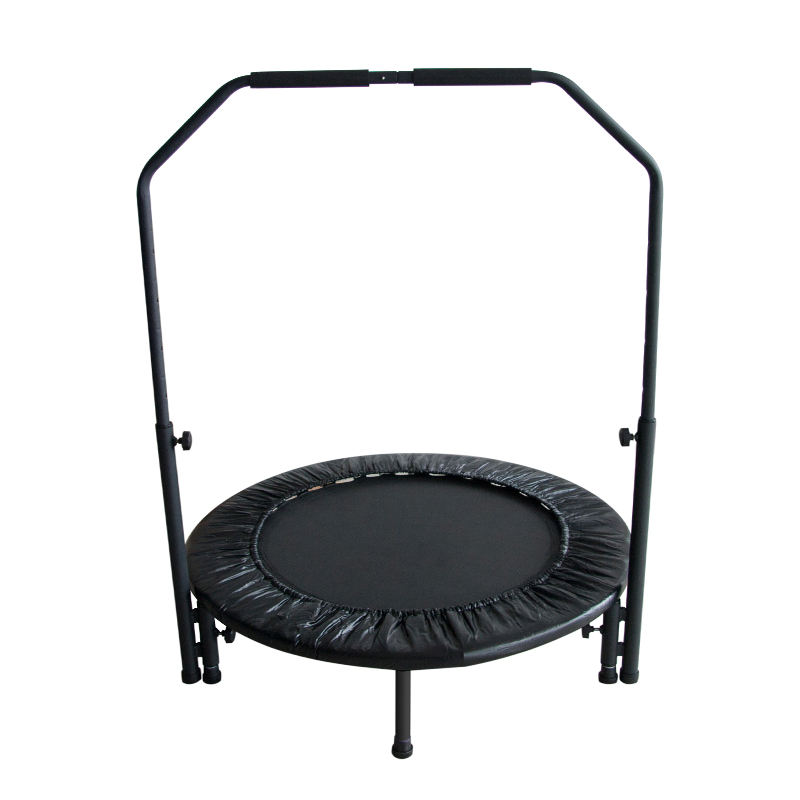 WTM004 Indoor Custom Color 2-way Folding Mini Kids Single Jumping Trampoline with Handle for Children