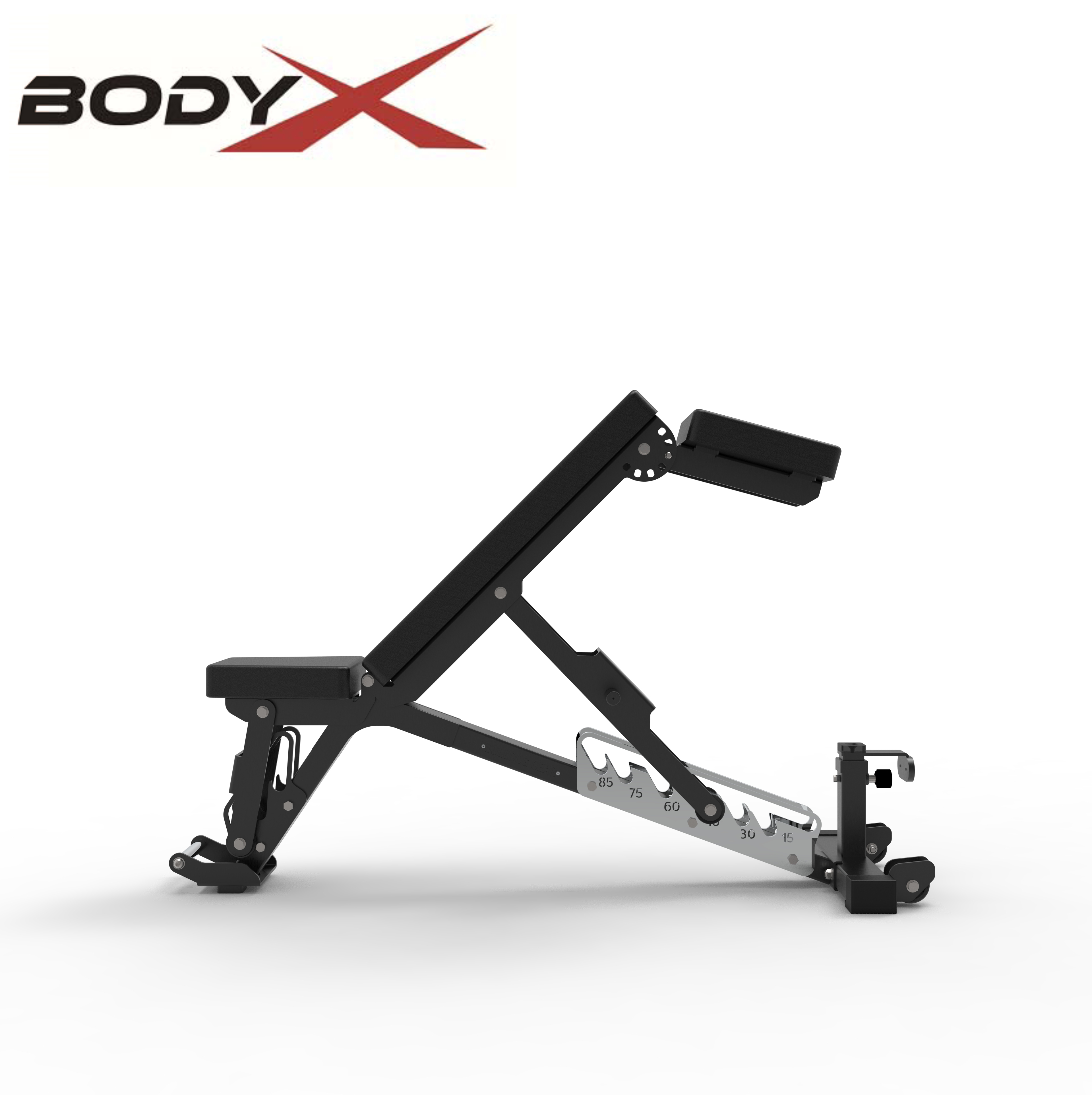 M9540D2 Adjustable weight bench - heavy-duty ergonomic design with extended head/neck protection and spinal support for bench pressing