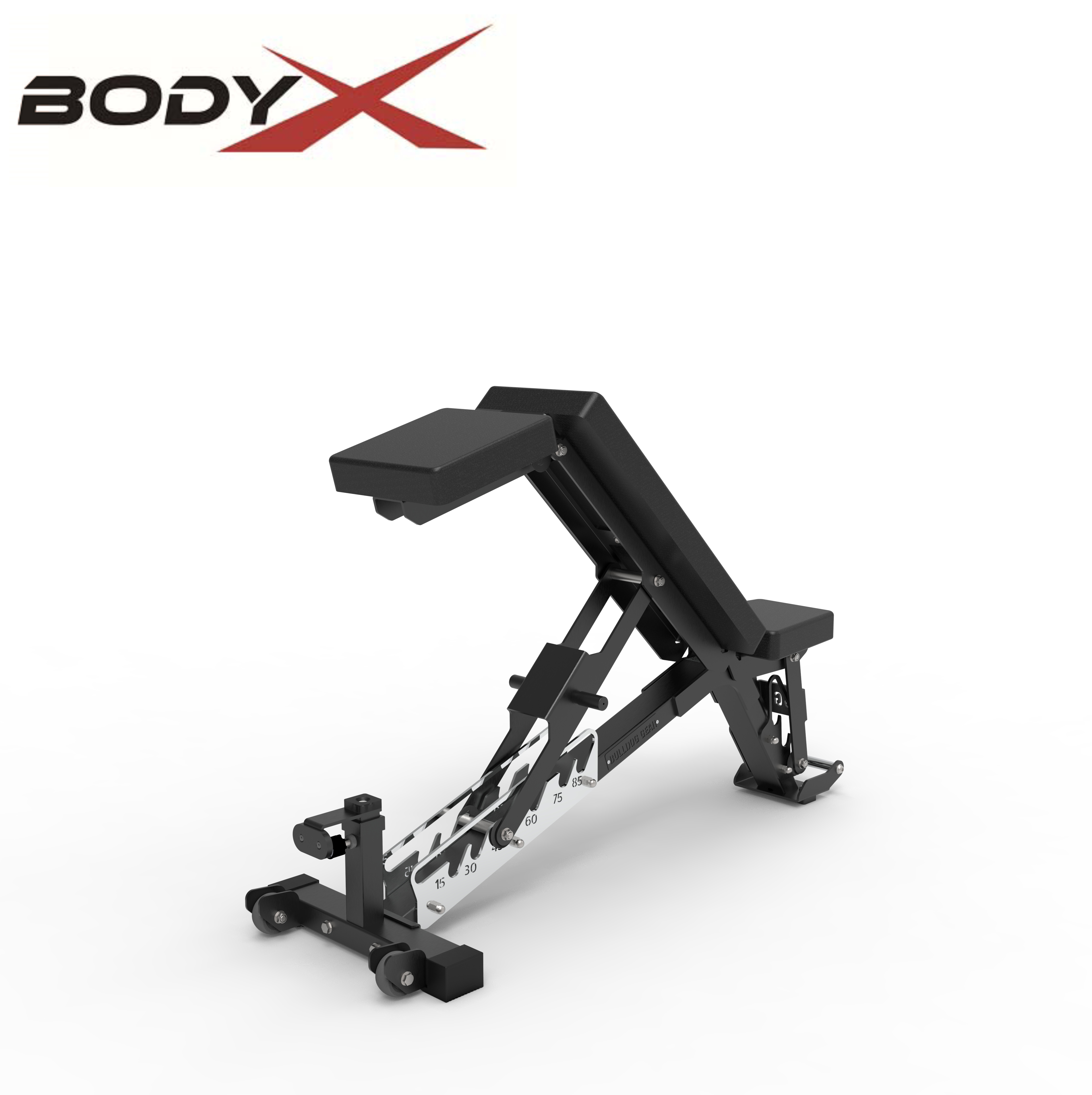 M9540D2 Adjustable weight bench - heavy-duty ergonomic design with extended head/neck protection and spinal support for bench pressing