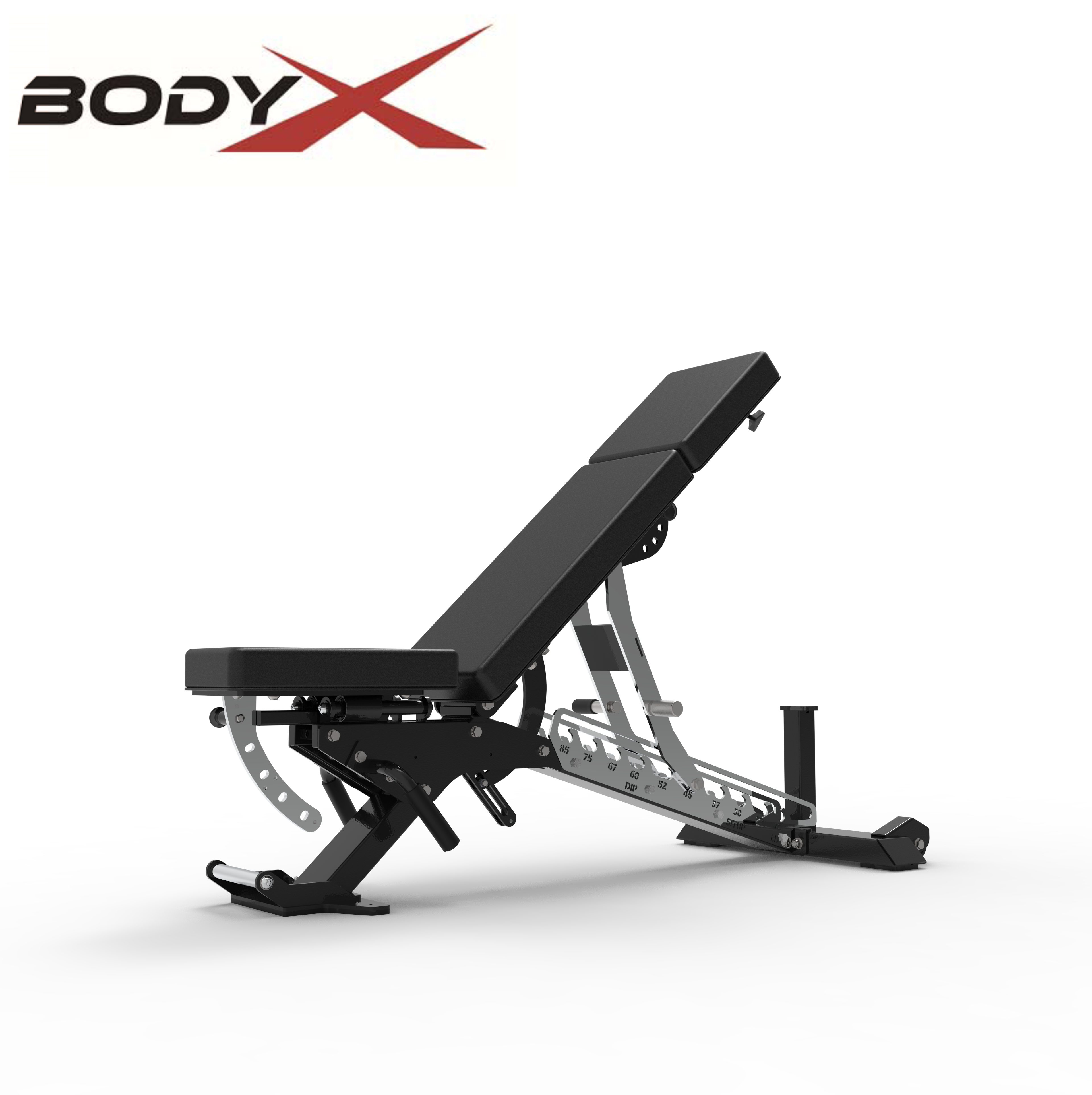 M9560 Adjustable Weight Bench - Heavy-duty ergonomic design with extended head and neck protection, spinal support, suitable for bench pressing