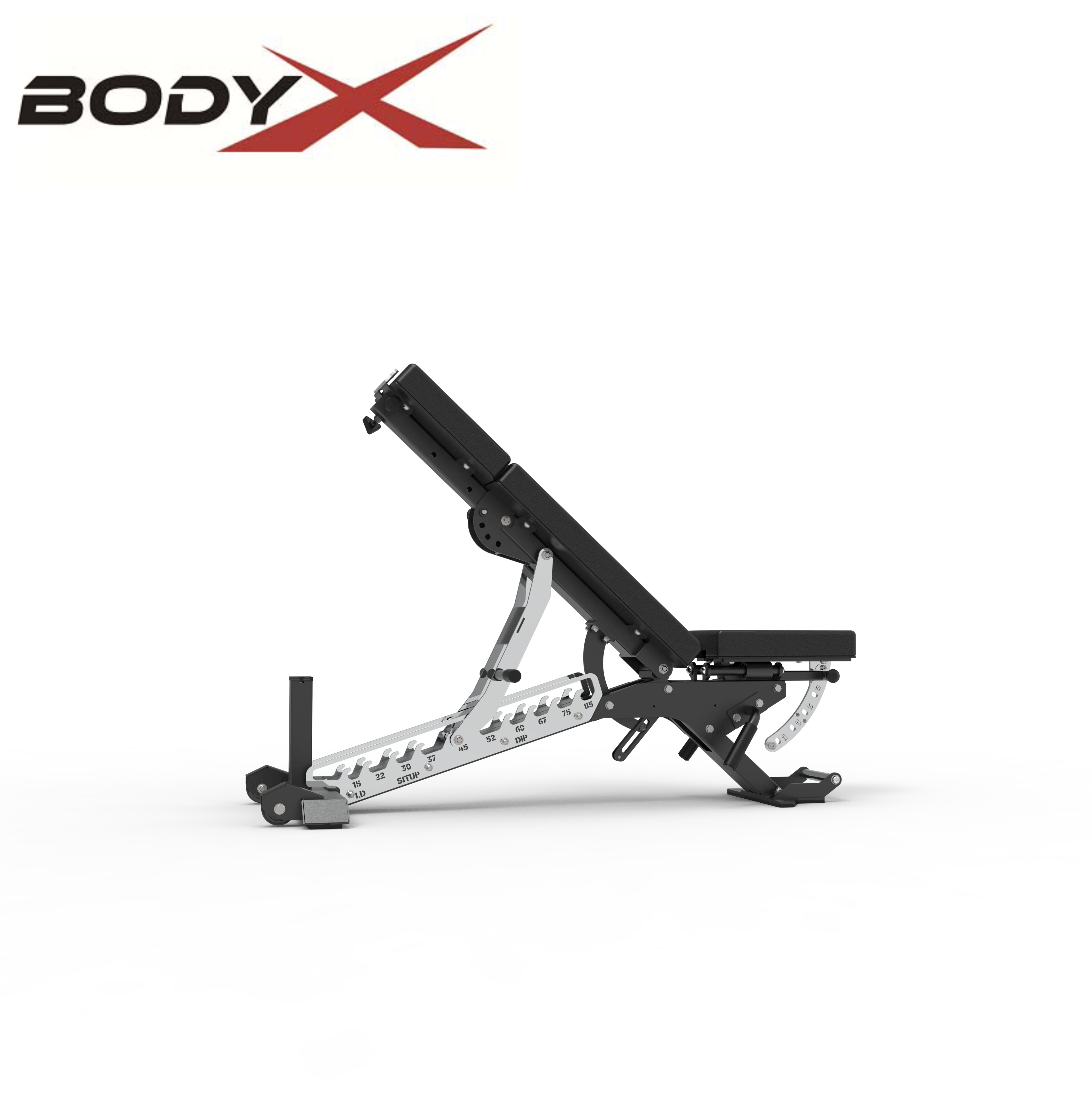 M9560 Adjustable Weight Bench - Heavy-duty ergonomic design with extended head and neck protection, spinal support, suitable for bench pressing