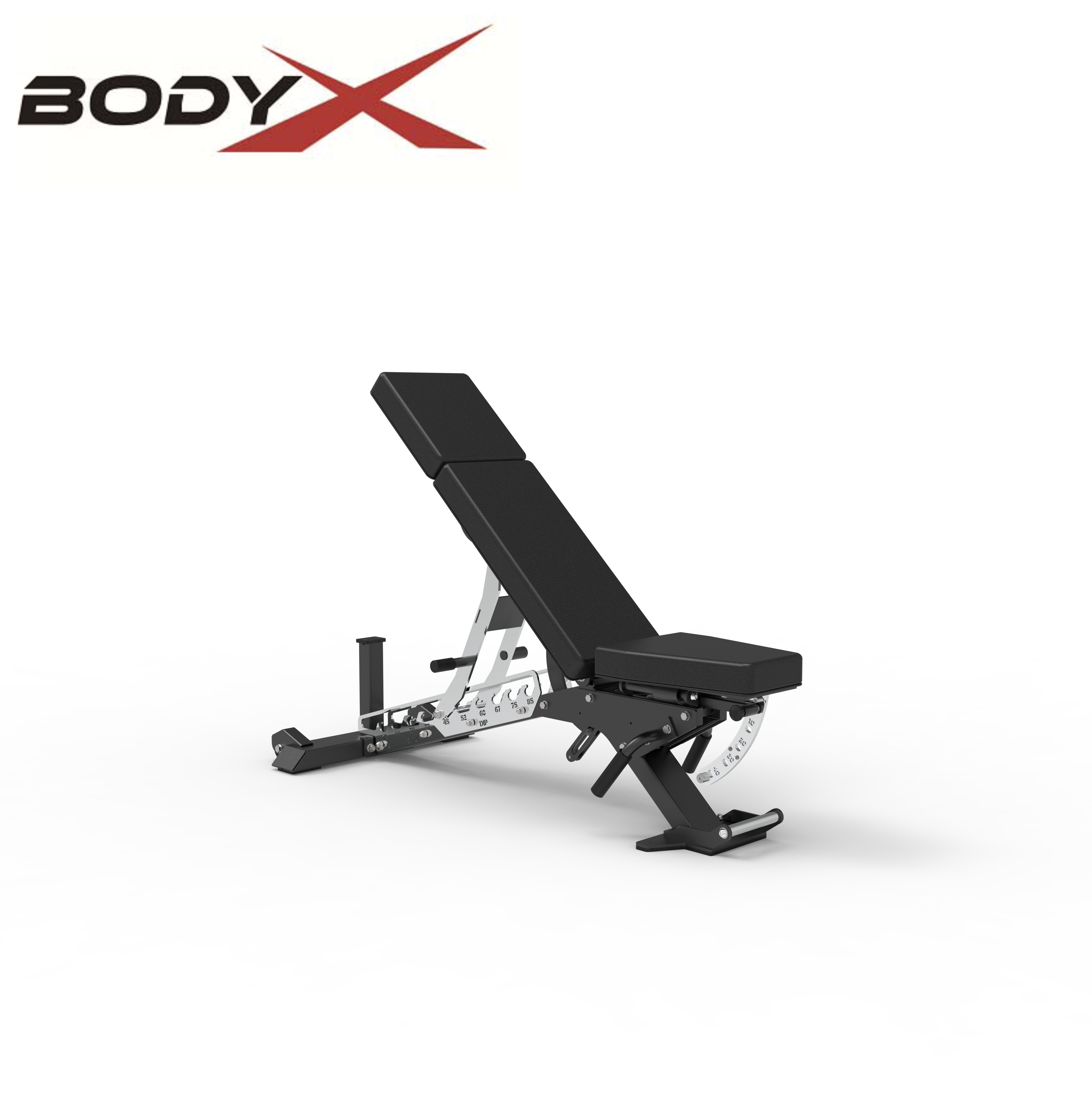 M9560 Adjustable Weight Bench - Heavy-duty ergonomic design with extended head and neck protection, spinal support, suitable for bench pressing