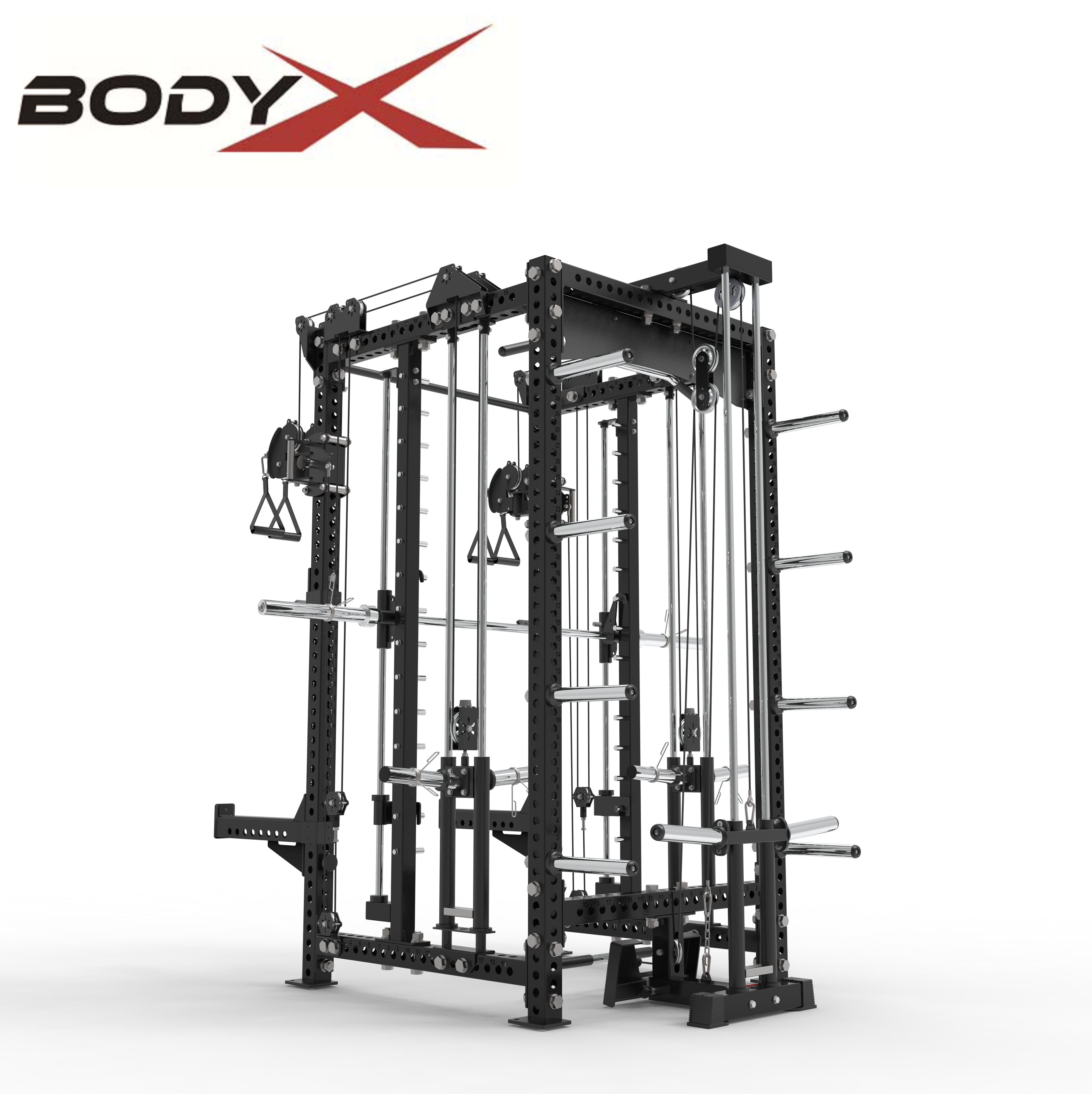 RF1000A-62E-90 Commercial Squat Rack Multi Functional Trainer Home Gym Equipment Commercial Trainer Multi Function Smith Machine