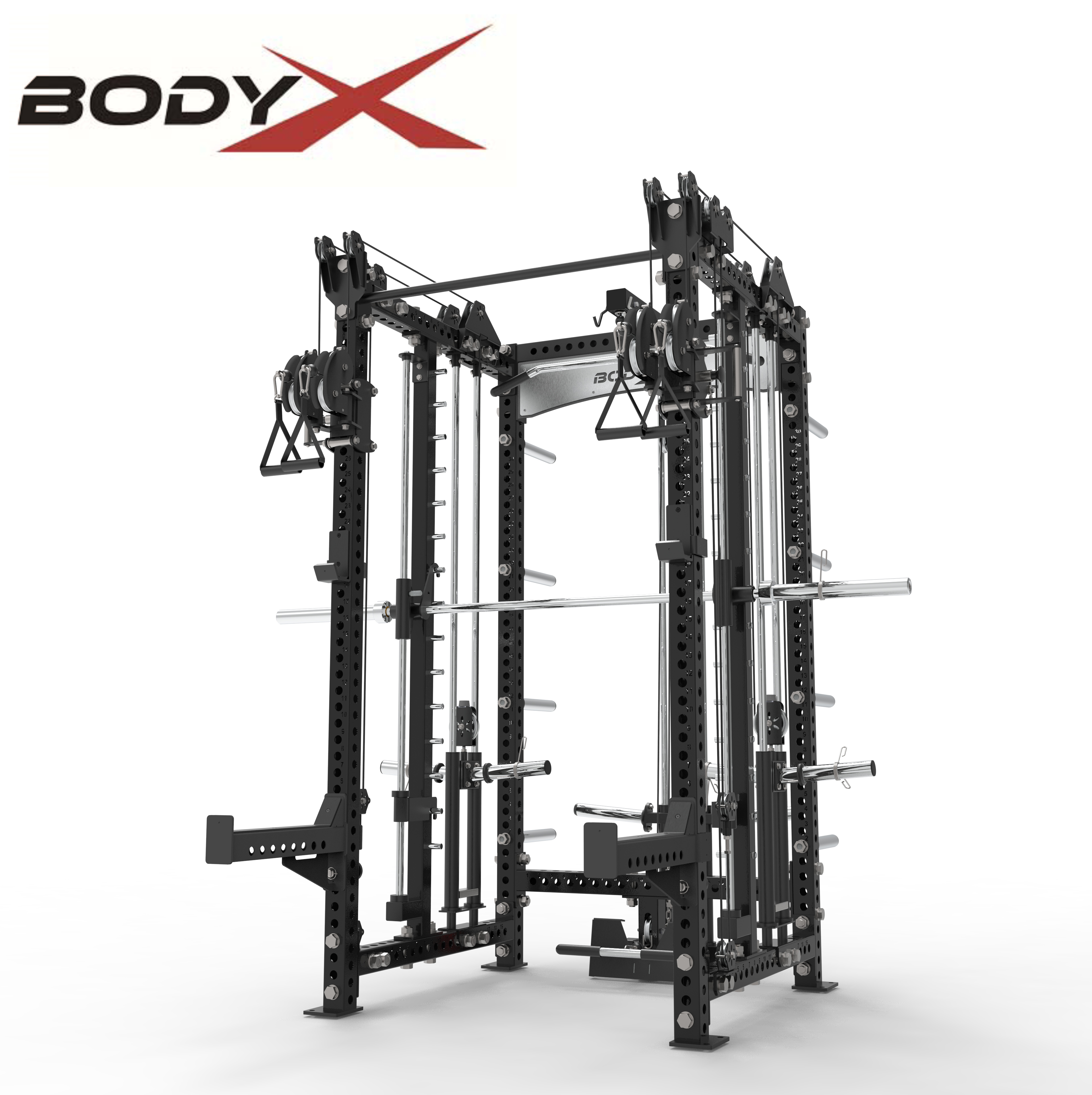 RF1000A-62E-90 Commercial Squat Rack Multi Functional Trainer Home Gym Equipment Commercial Trainer Multi Function Smith Machine