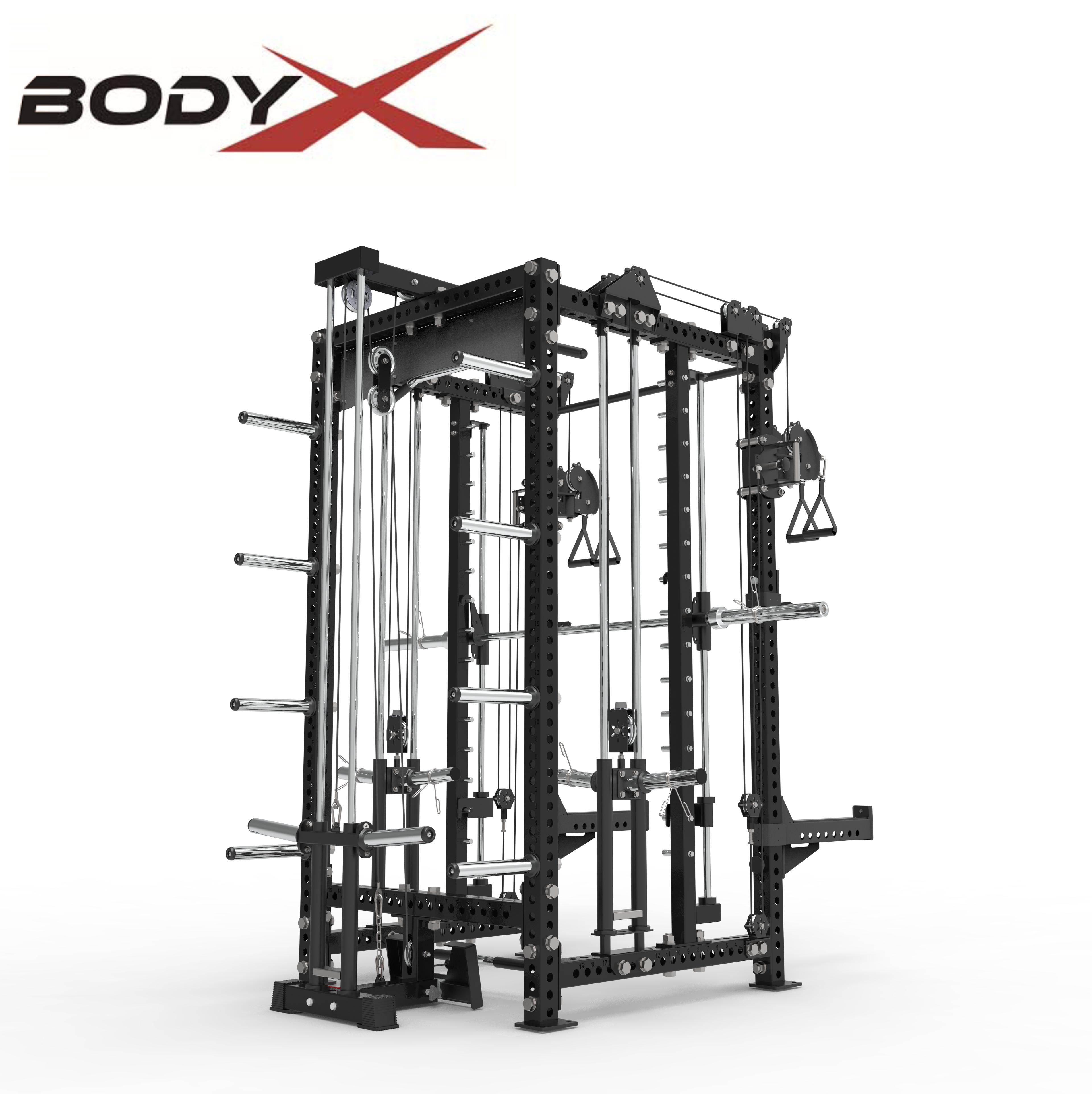 RF1000A-62E-90 Commercial Squat Rack Multi Functional Trainer Home Gym Equipment Commercial Trainer Multi Function Smith Machine