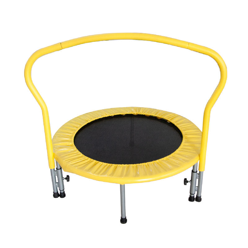 WTM002 Indoor Eco-friendly Safety Mini Kids Trampoline With Handle Bar